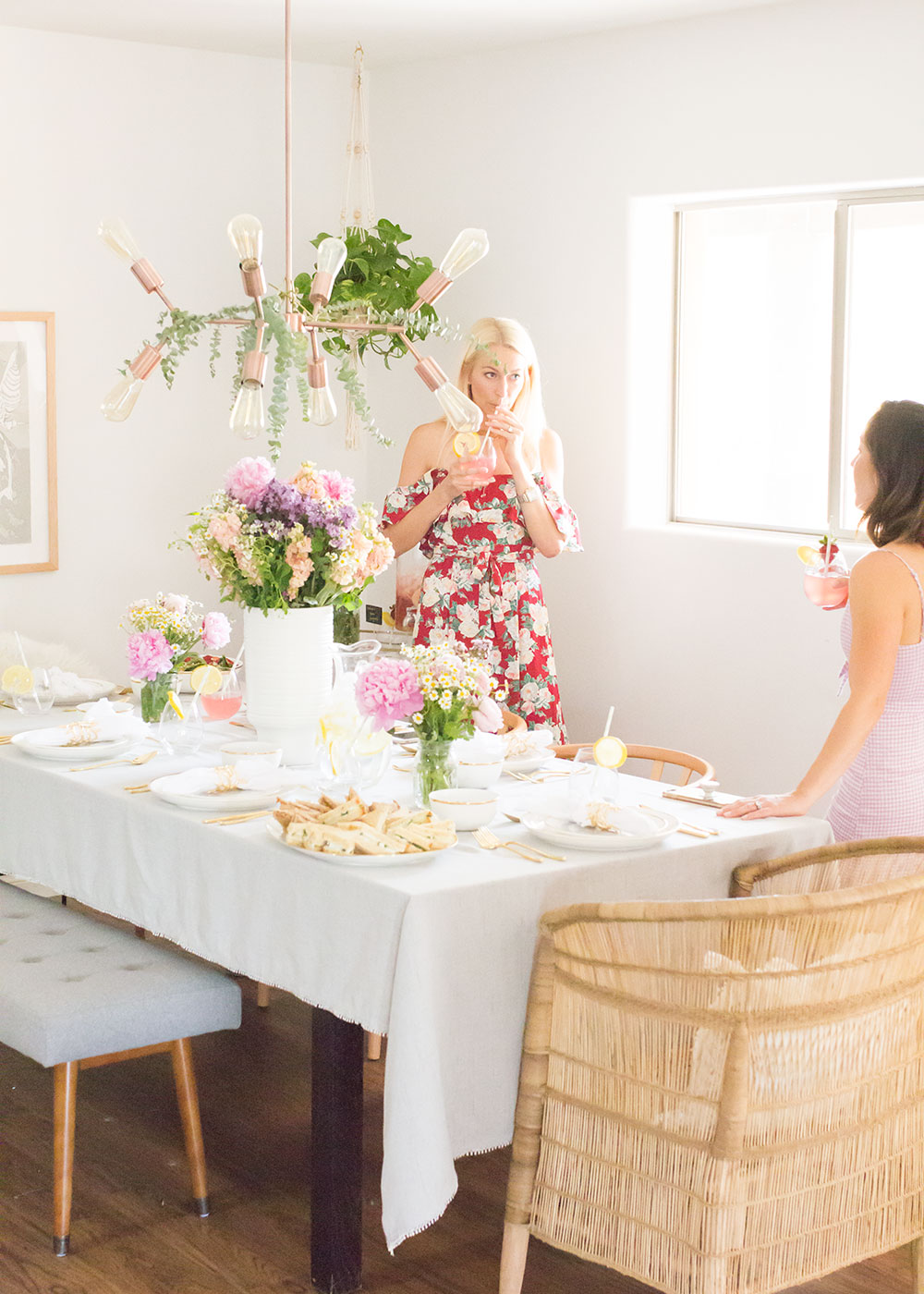 love the girlfriends of mine at our mother's day luncheon | thelovedesignelife.com