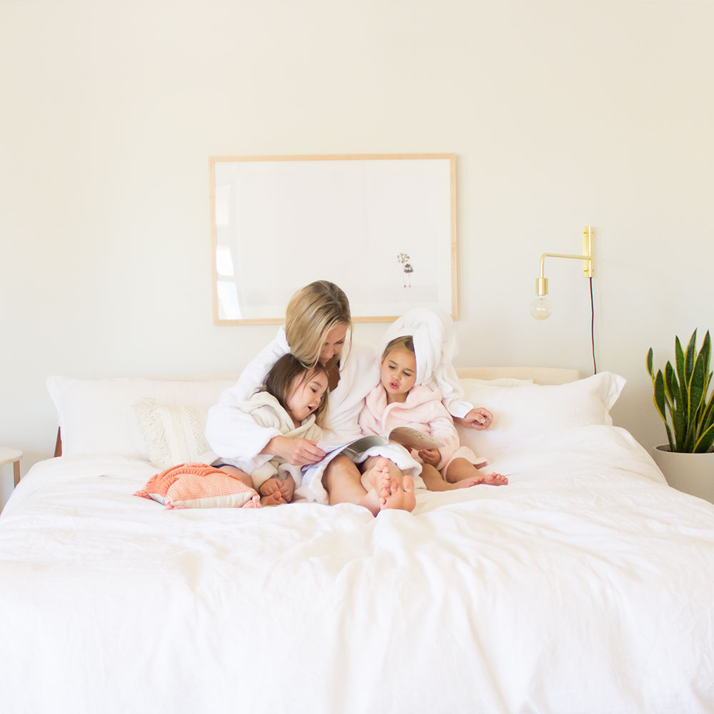 sharing our bedtime routine and reading to my babies | thelovedesignedlife.com #bedtimestory #bedroom