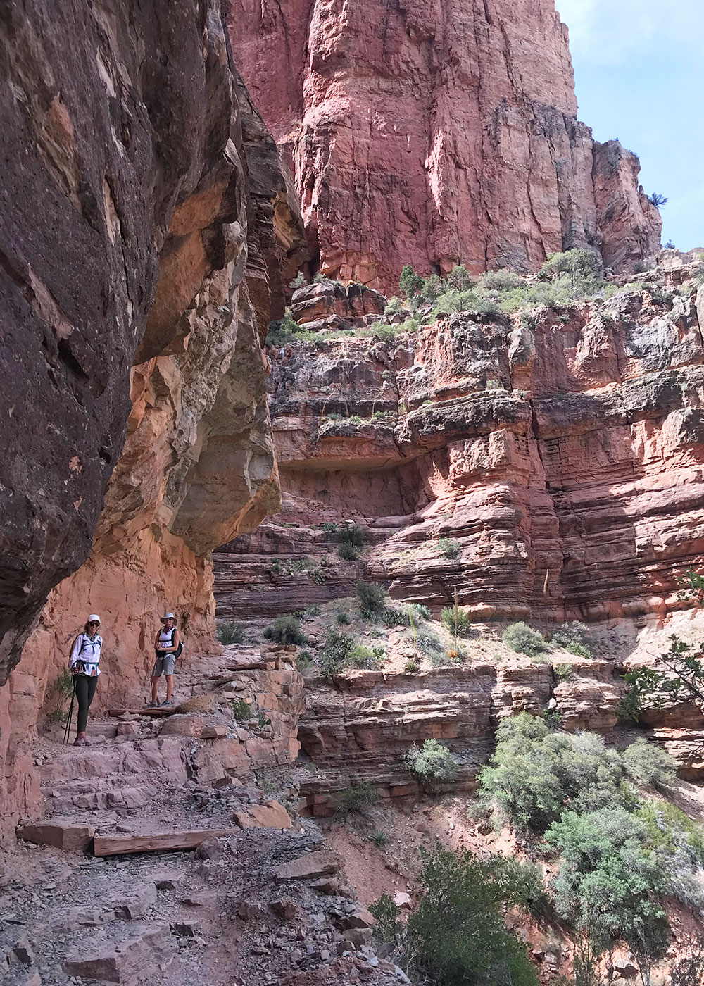 starting our ascent back up the north rim of the grand canyon | thelovedesignedlife.com #grandcanyon #northrim #rimtorim