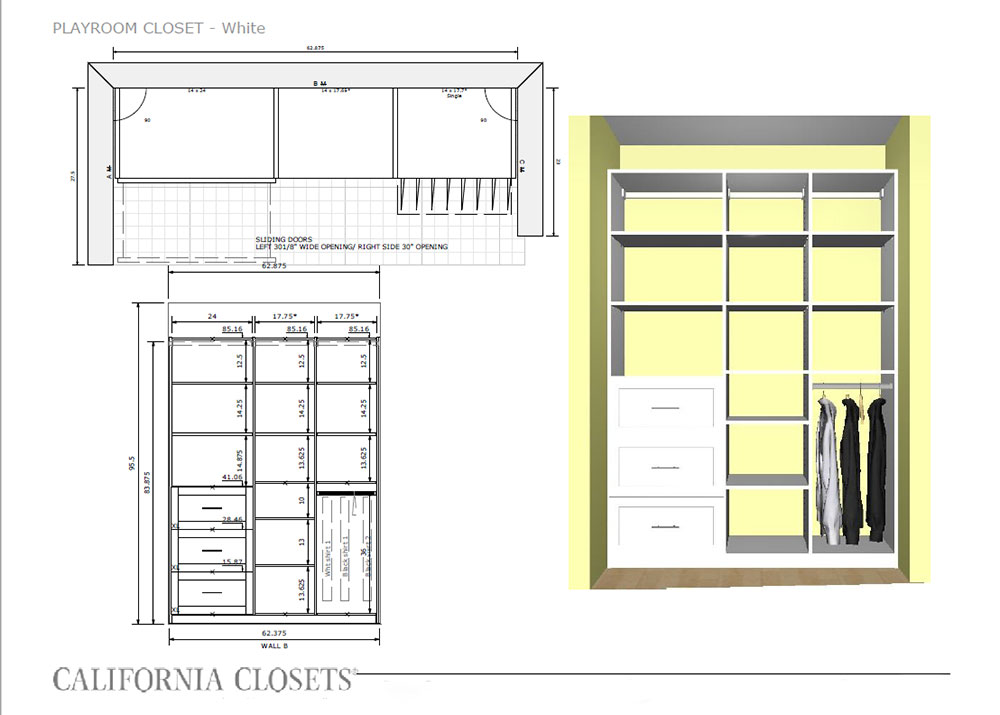 our playroom closet system plan by california closets | thelovedesignedlife.com