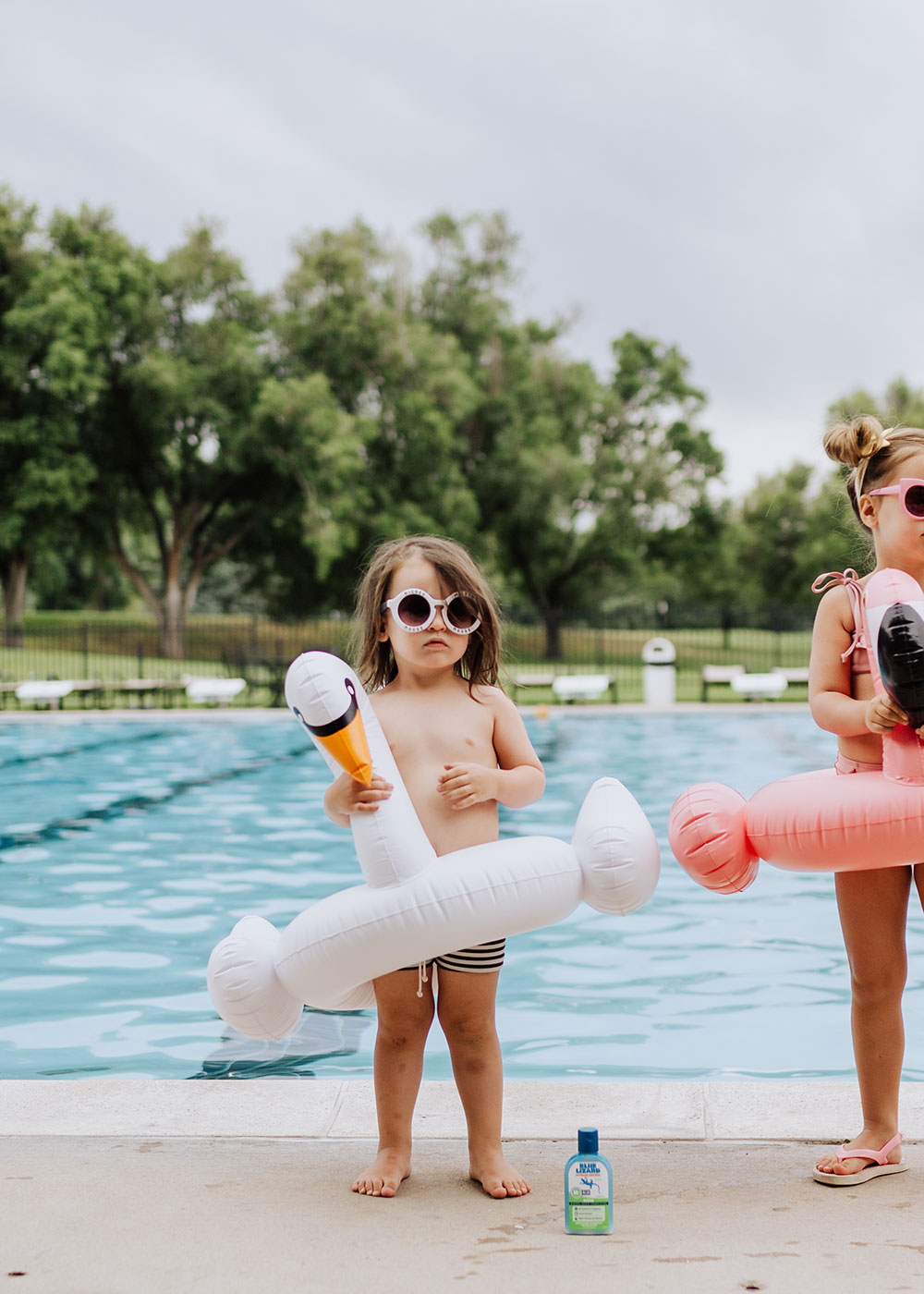 swan float, flamingo float, and Blue Lizard Australian Sunscreen | thelovedesignedlife.com