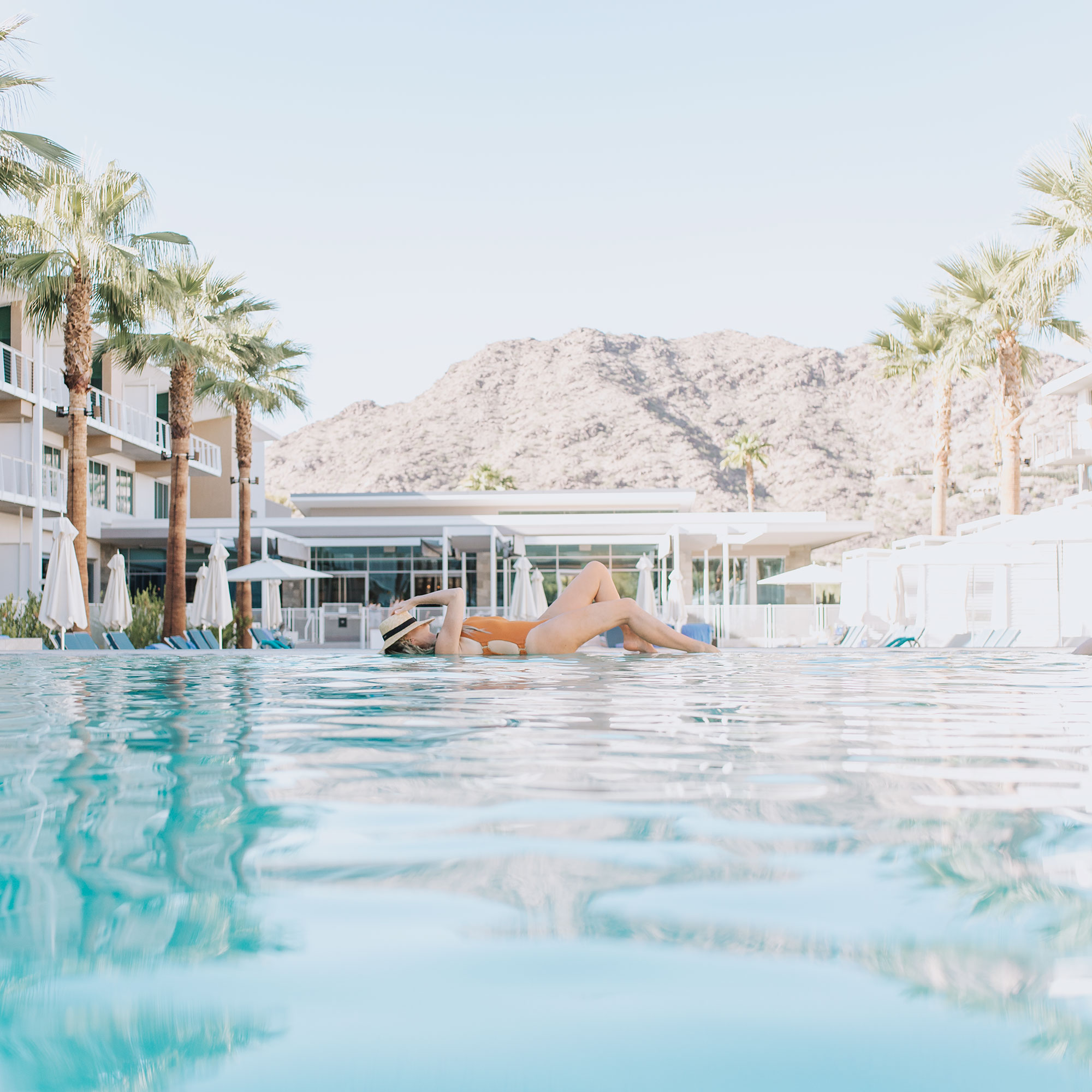 the most dreamy mid-century pool during our desert resort giveaway | thelovedesignedlife.com #mountainshadows #getaway