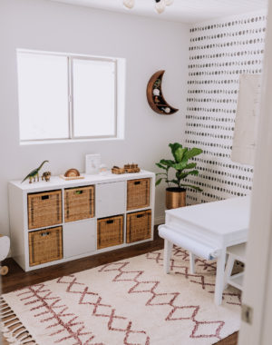 all the details from our tiny playroom reveal on the blog today! | thelovedesignedlife.com #playroom #boho