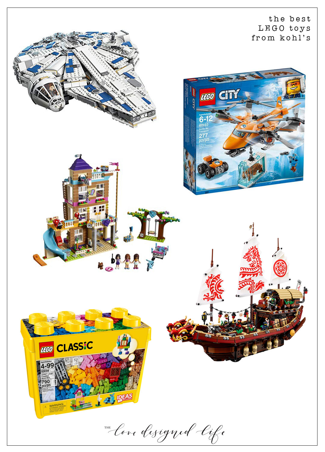 the best LEGO toys from kohl's for holiday toy shopping | thelovedesignedlife.com #holidaytoys @kohls #ad #lego #christmasgiftideas