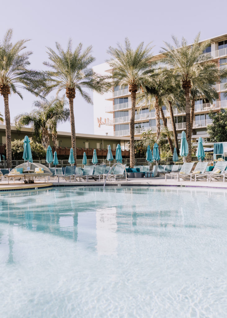 the poolside view at the Hotel Valley Ho on our annual holiday staycation | thelovedesignedlife.com #holiday #staycation #scottsdale #arizona #travel