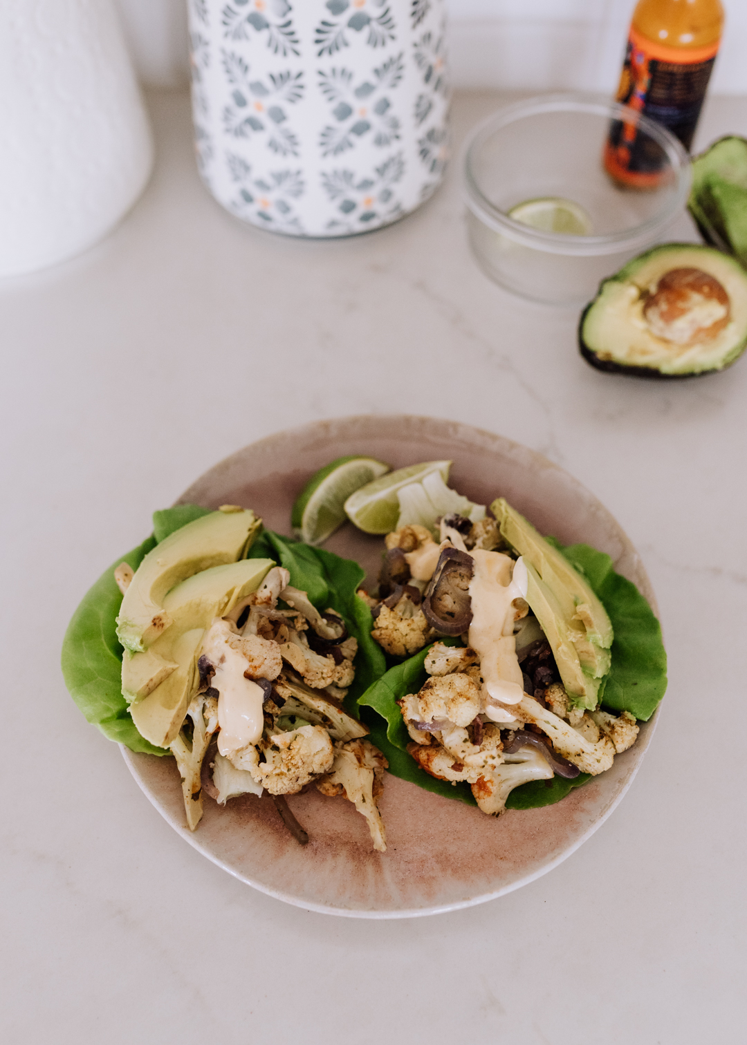 vegan and gluten free cauliflower tacos | thelovedesignedlife.com #vegan #glutenfree #ketodiet #eeeats