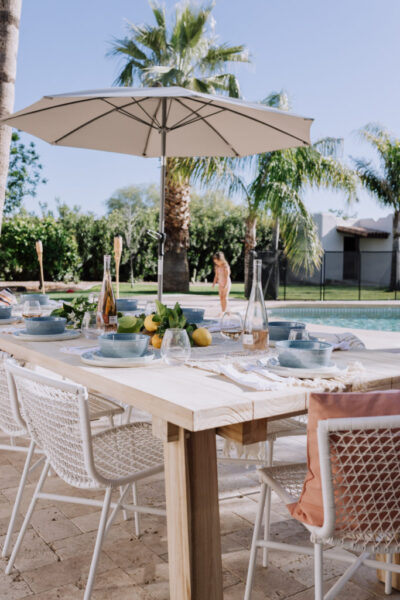sharing our complete backyard and new furniture from article | thelovedesignedlife.com #ourArticle