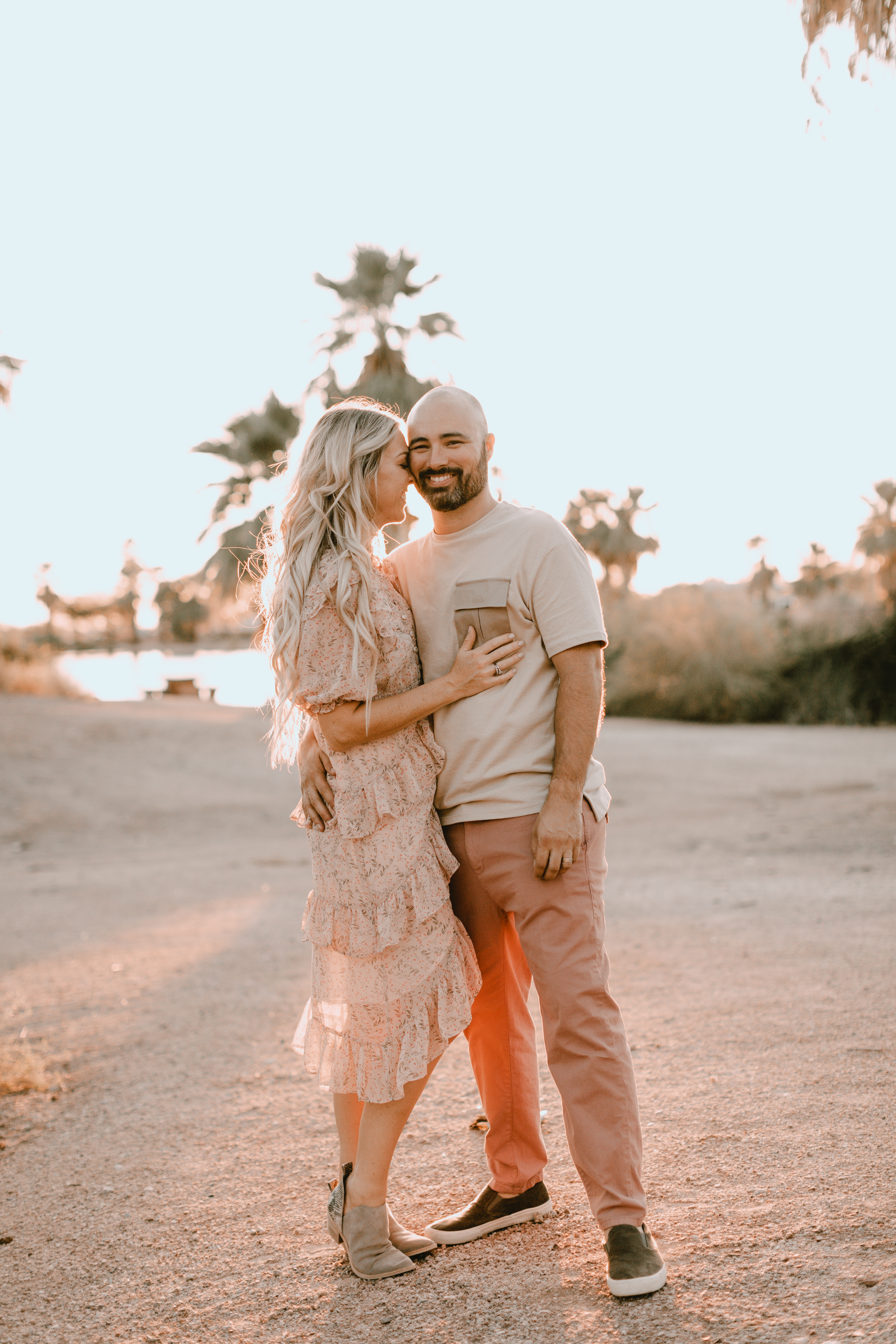 a couple in love at sunset. #familyphotos #engagementphotos #couplegoals #love #marriage