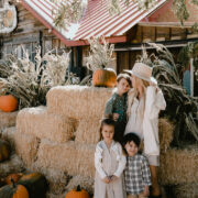 at the pumpkin patch with my babes