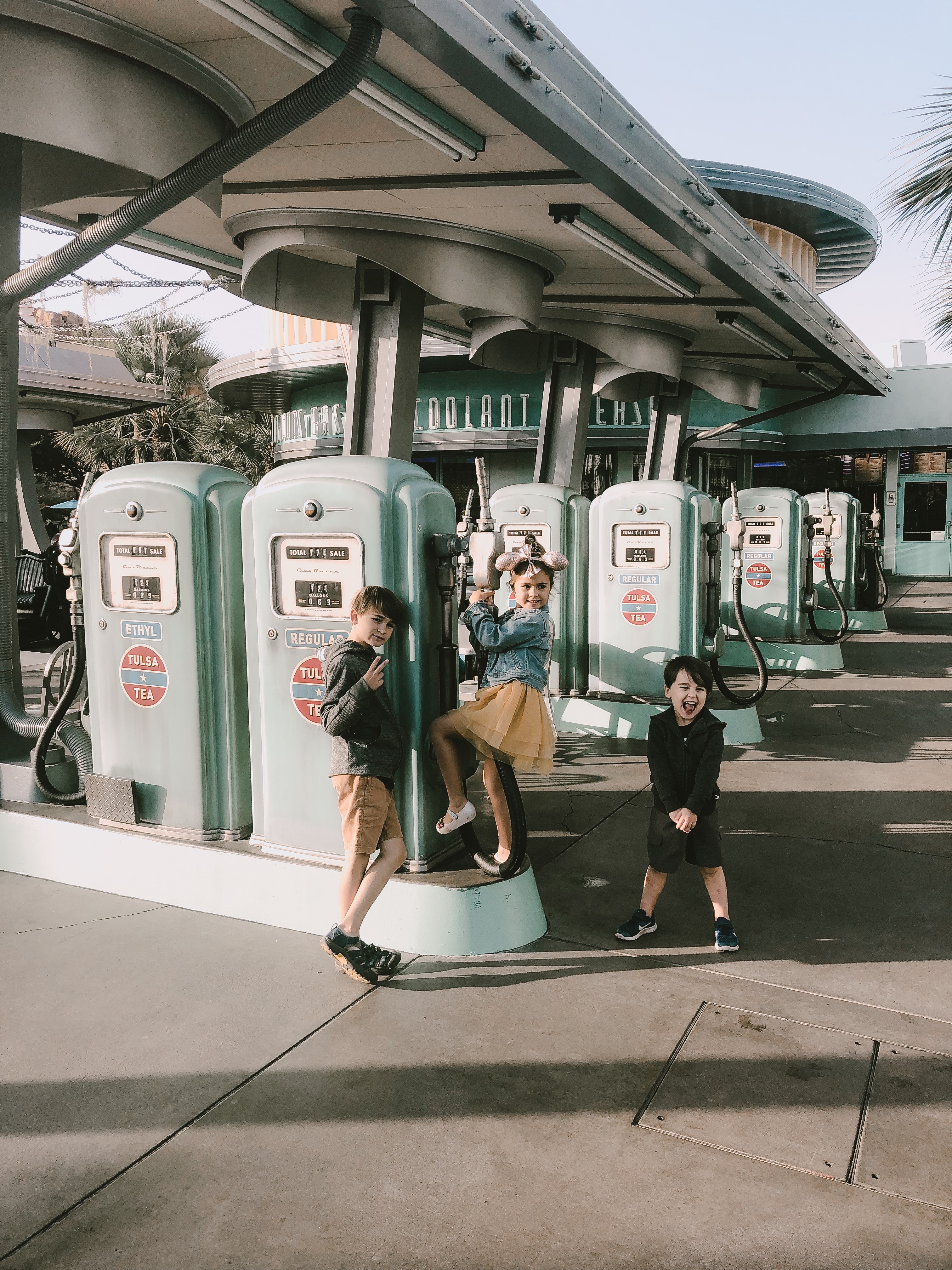 radiator springs in the california adventure park at disneyland #disneyland #familytravel