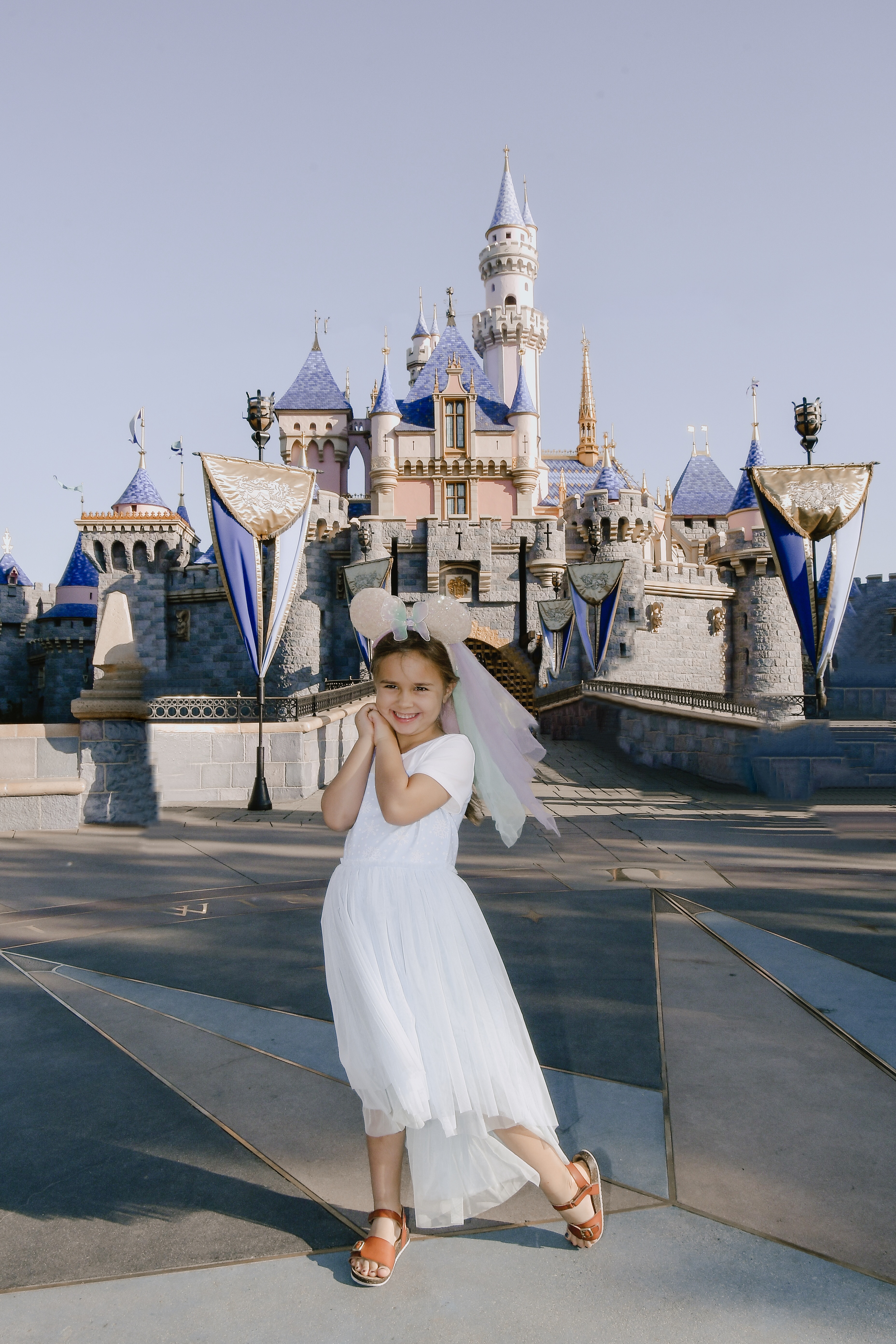 my disney princess and her castle #disneyland #thelovedesignedlife
