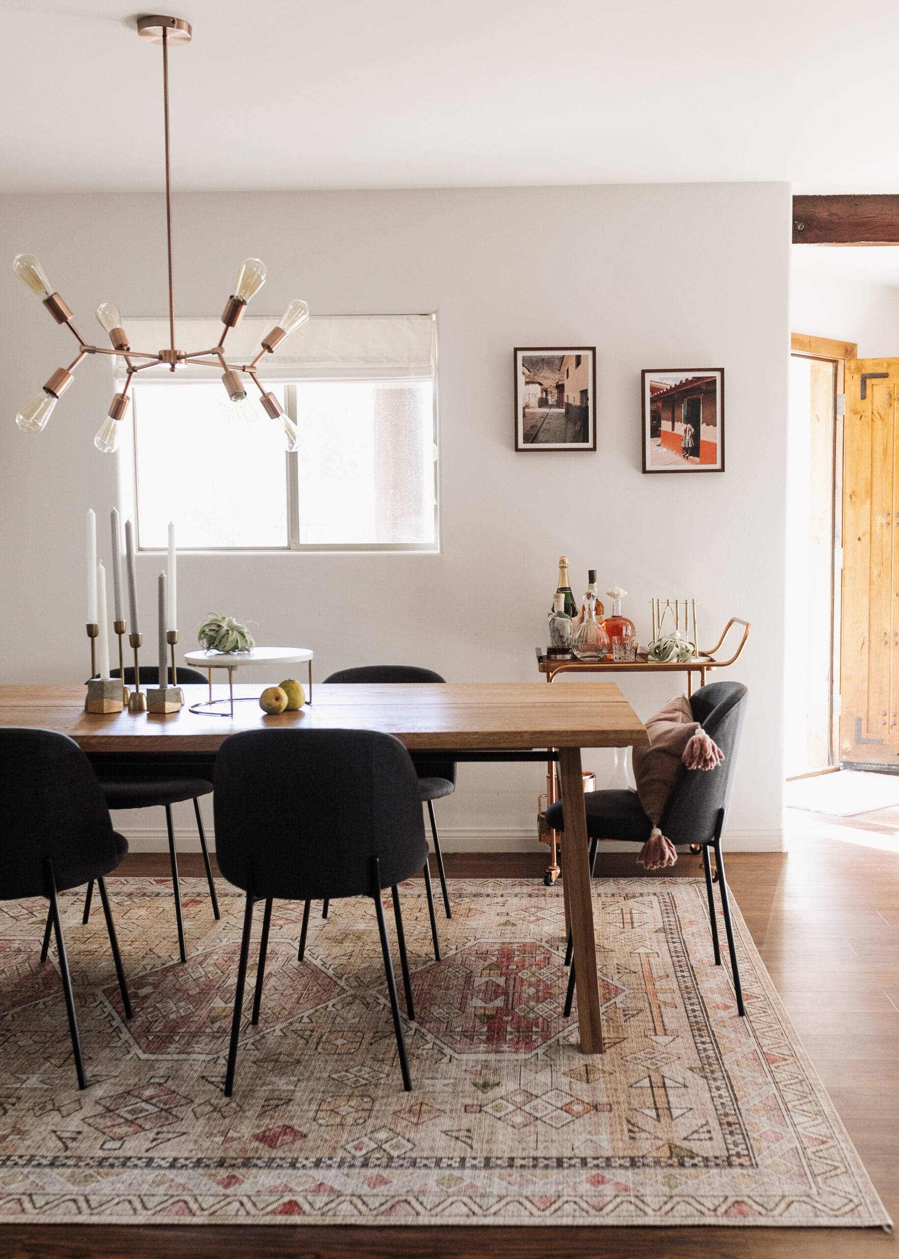 love how these chairs look with our new table in the dining room. #theldldhome #diningroom #midcenturymodern