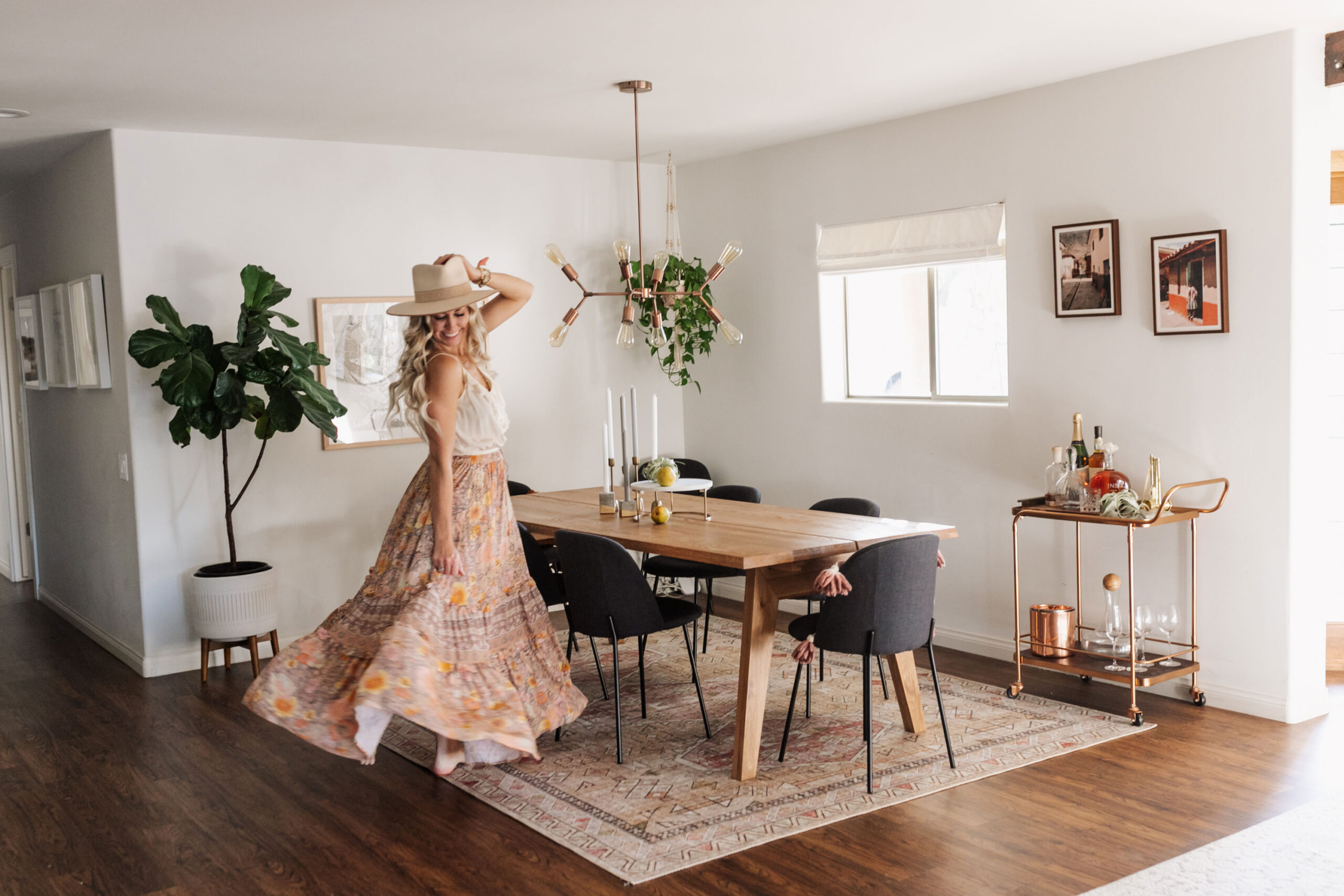 so happy with my new dining room update. #midcenturymodern #moderndiningroom #article #ourarticle