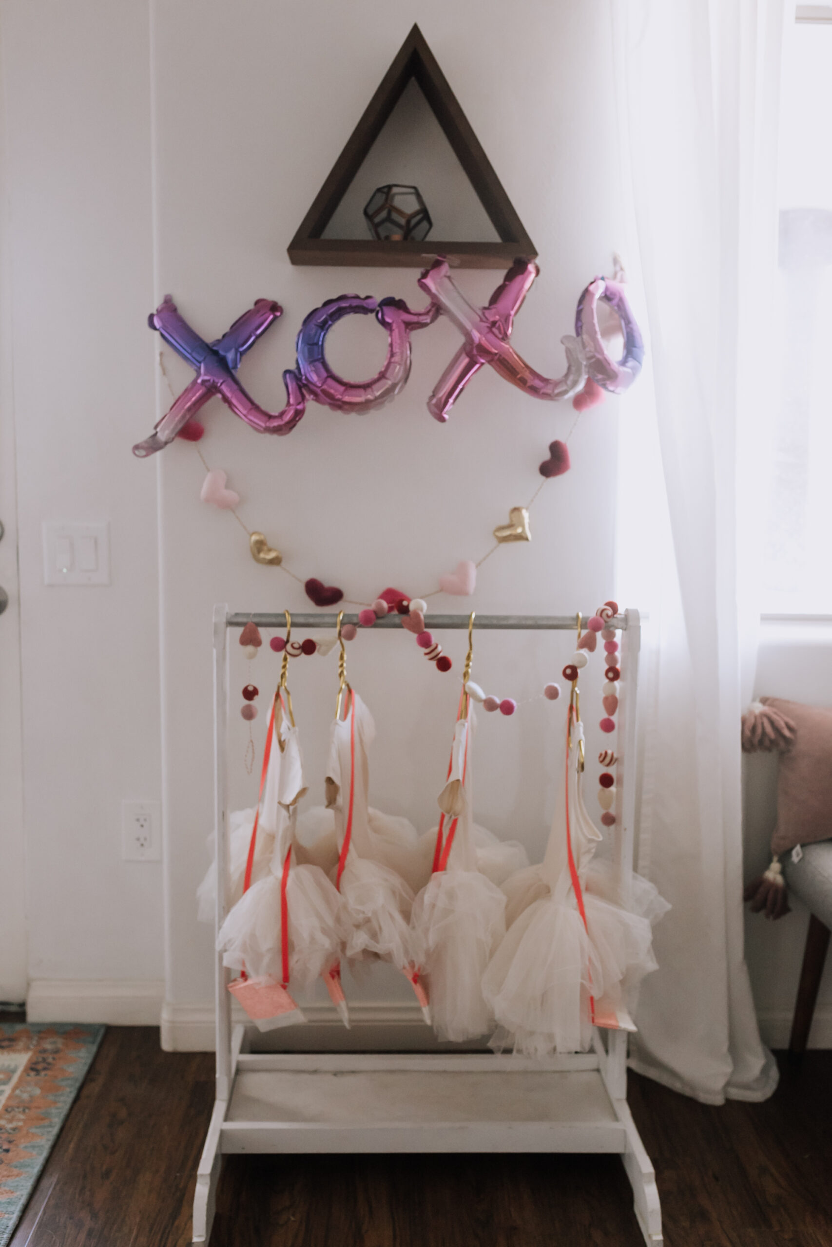 sweetest little valentine's dress up rack from Plum NYC. #tutus #valetinesplaydate #galentines