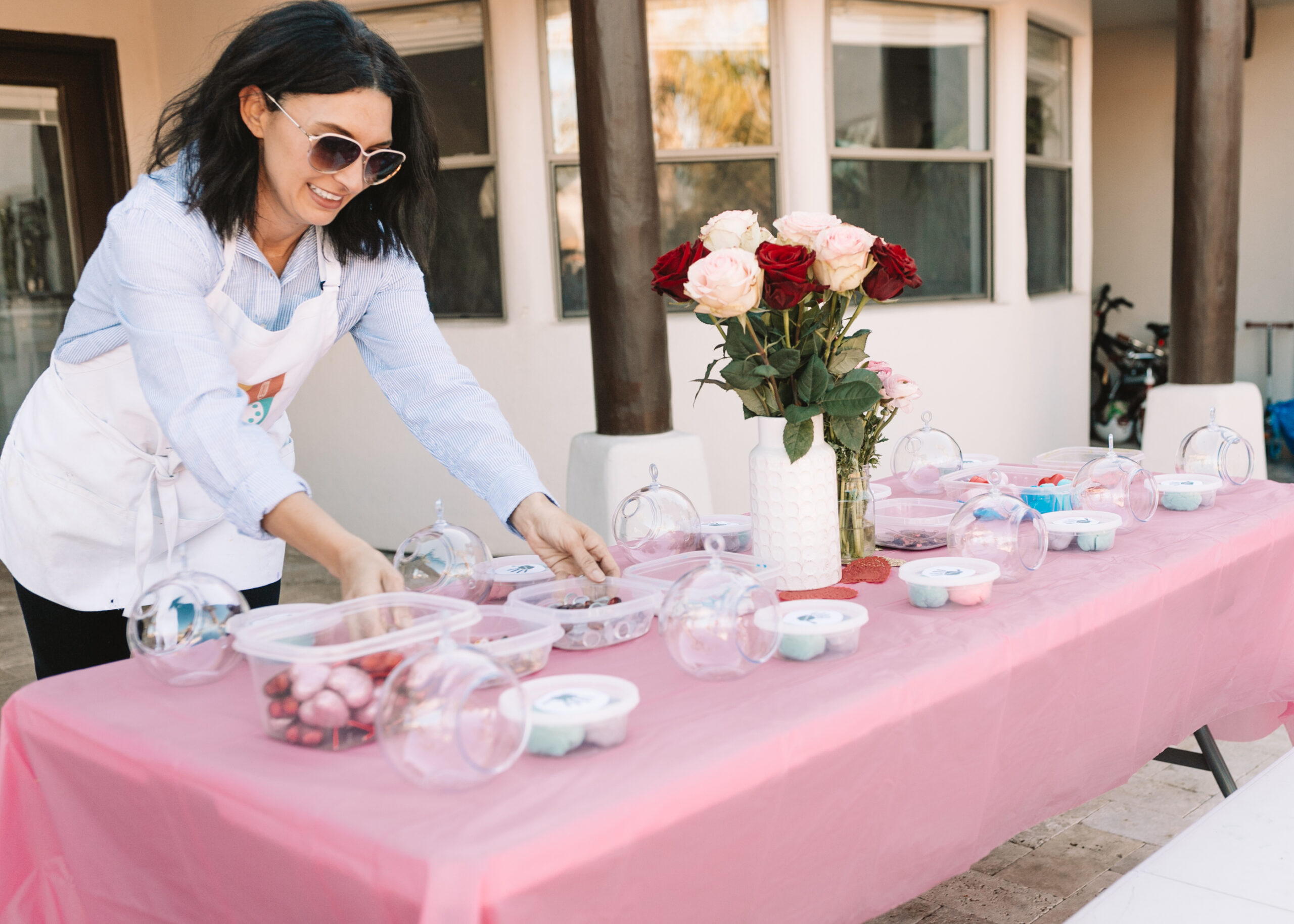 setting up for a valentine's playdate. #thelovedesignedlife #valetinesday #galentines #artparty