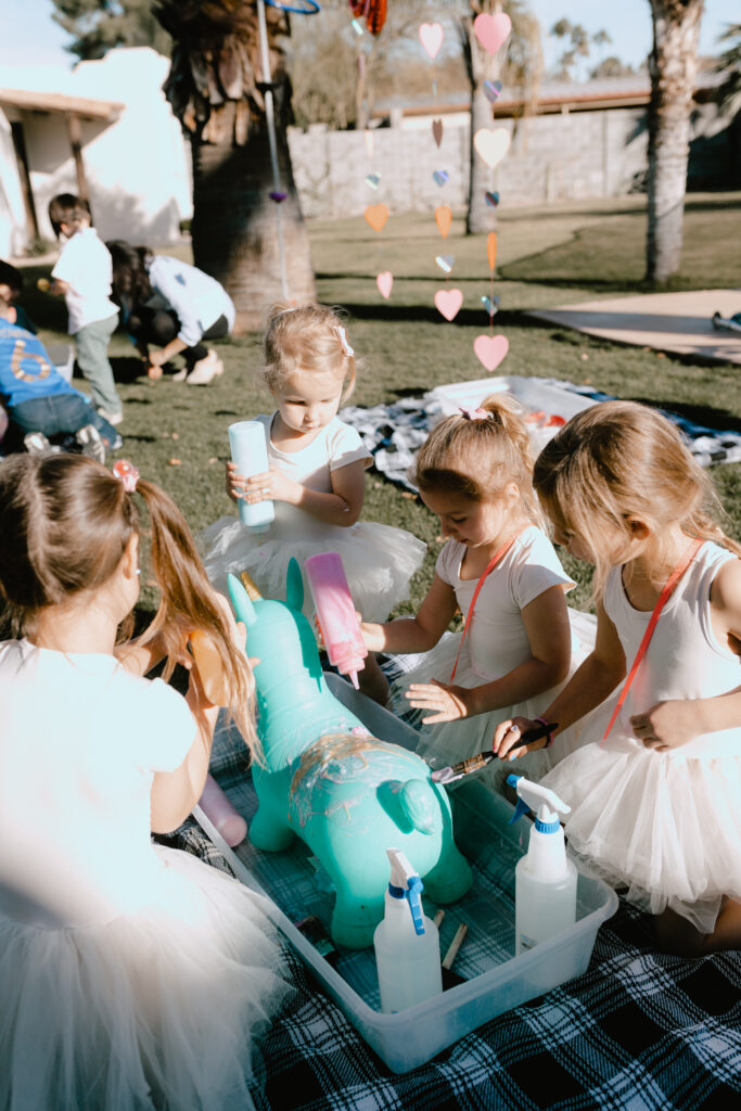 the cuteness overload with all the tutus at our valentine's playdate! #thelovedesignedlife #valentinesday #galentines