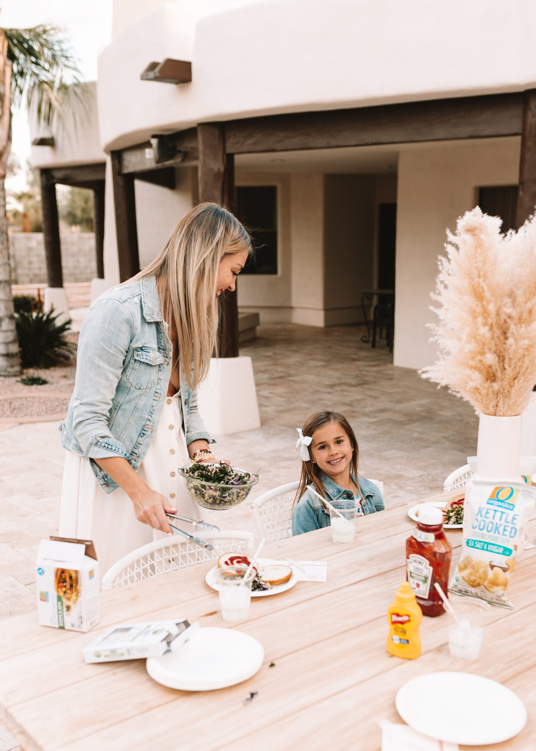 springtime backyard bbq