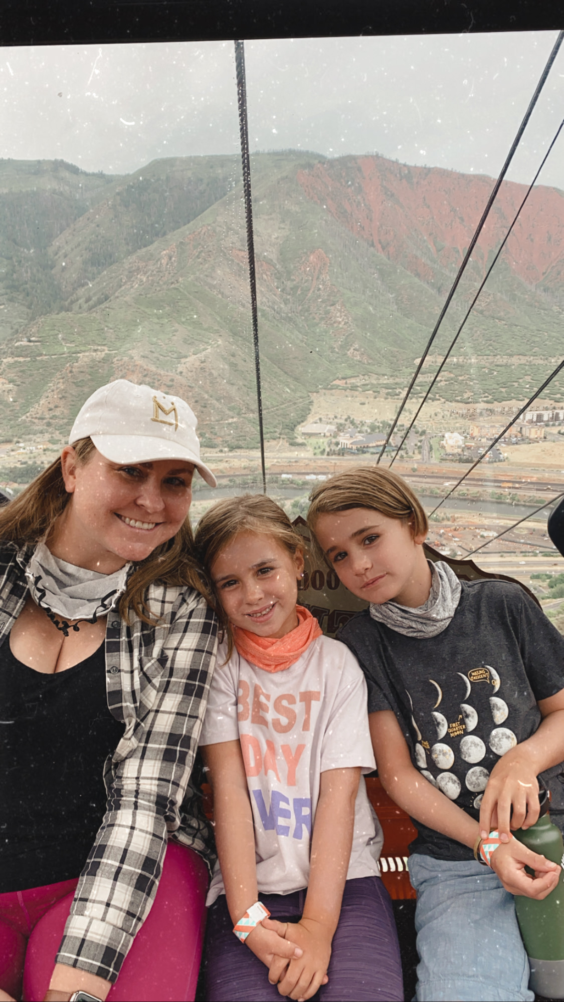 taking the gondola up to the Glenwood Caverns. #colorado #familytravel #mountainfun