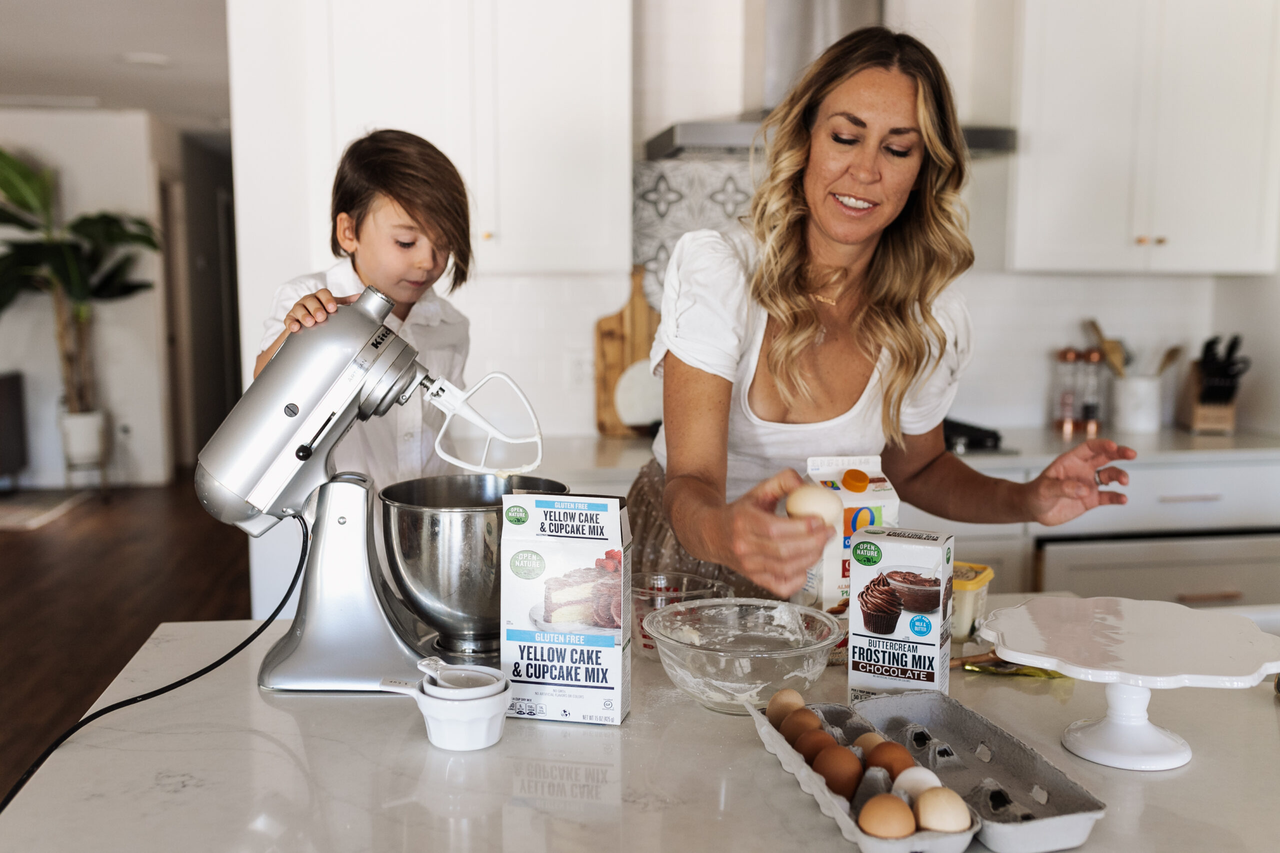 baking a gluten-free cake with my little birthday boy. #thelovedesignedlife #glutenfree #dairyfree