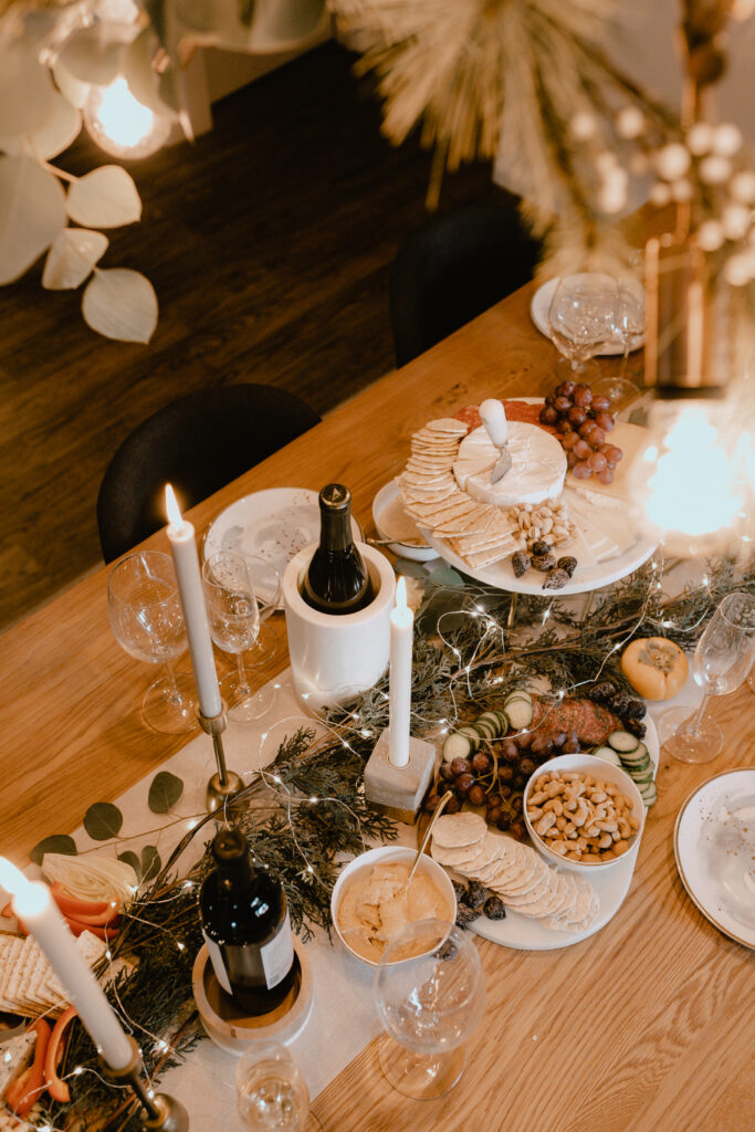 how to host a very merry charcuterie gathering - the love designed life
