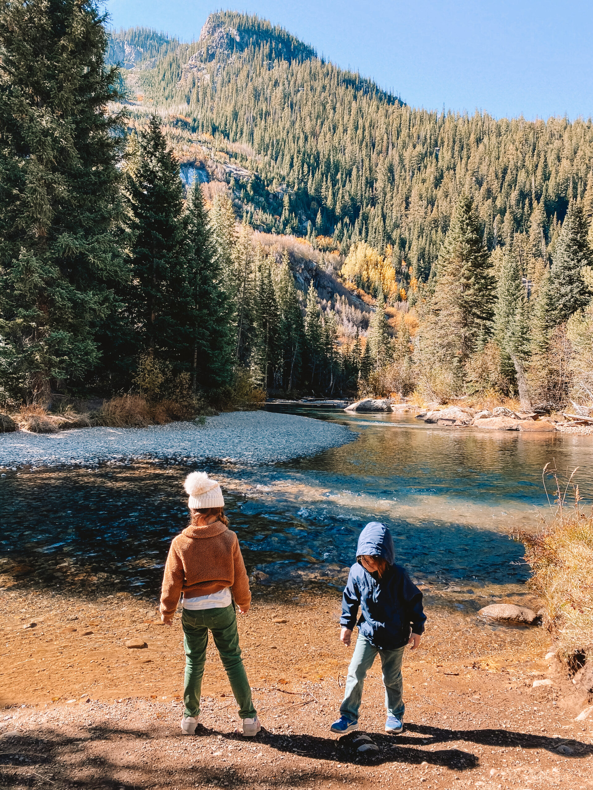 the crystal blue water at the grottos on independence pass, colorado #colorado #fallincolorado #mountains