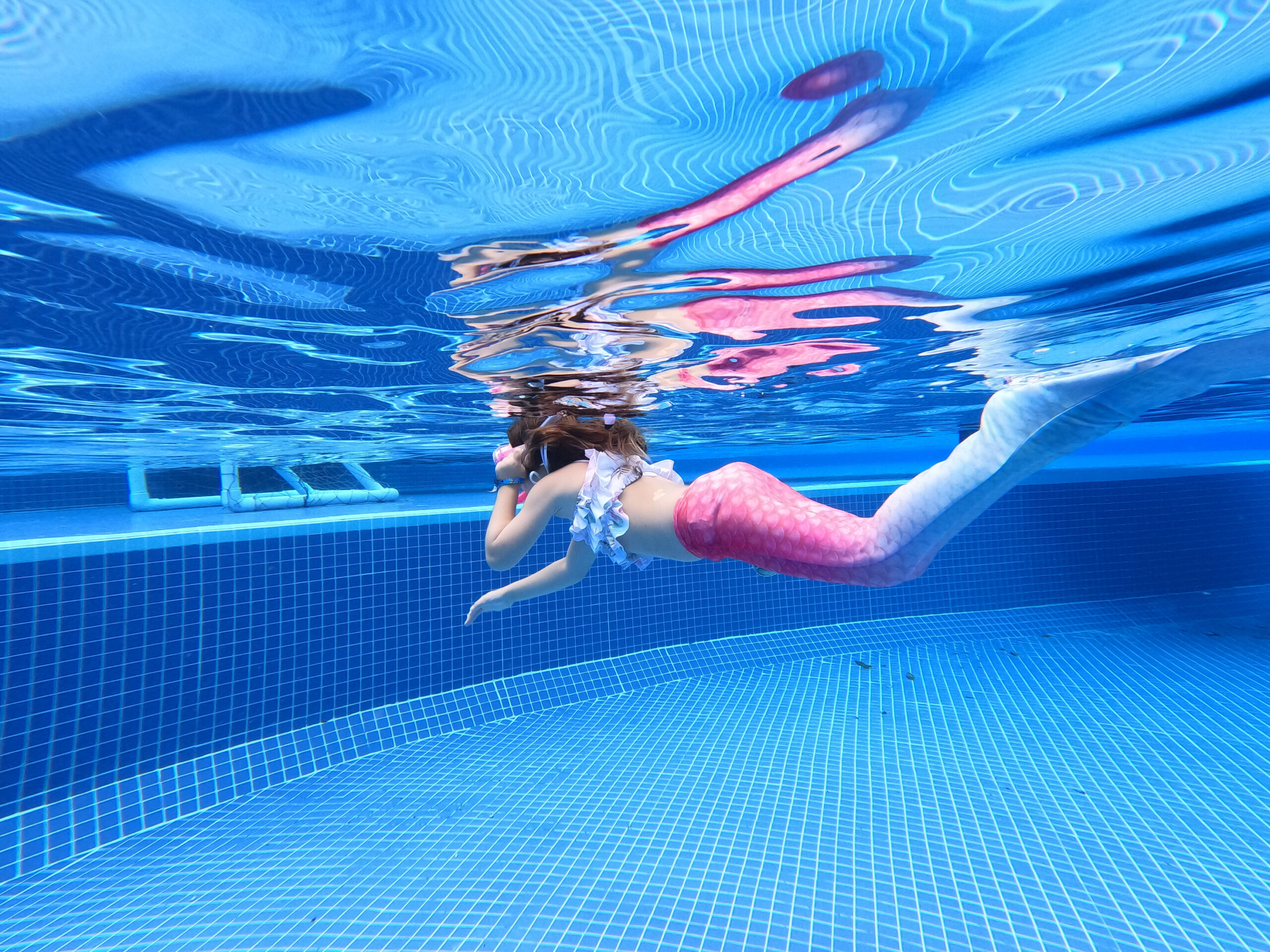 underwater swimming with my mermaid girl in mexico #mermaid #grandsirenesrivieramaya