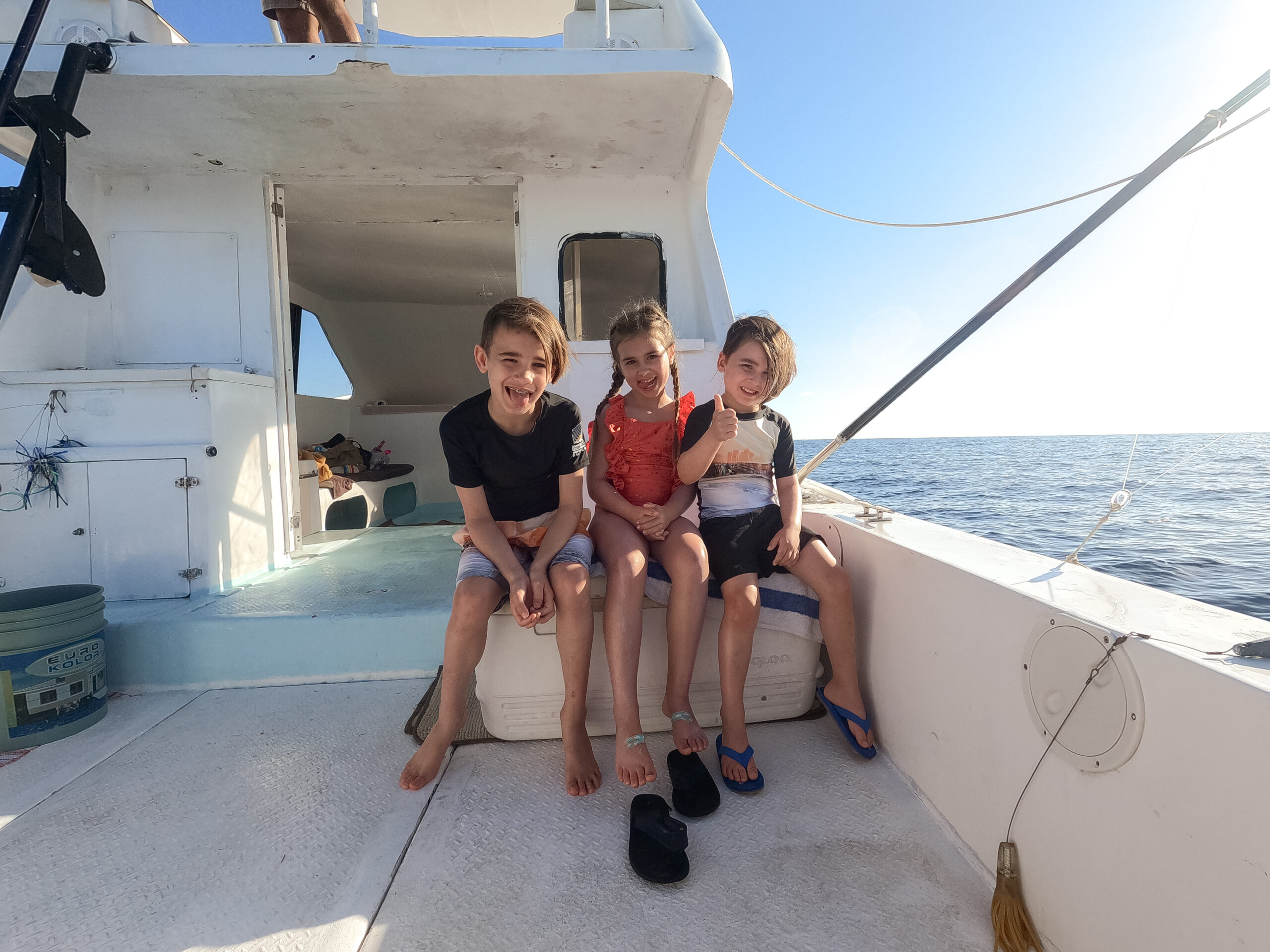 so much fun on the boat catching our lunch #thelovedesignedlife #theldltravels #familytravel #fishingboat #fishiningmexico #seafishing