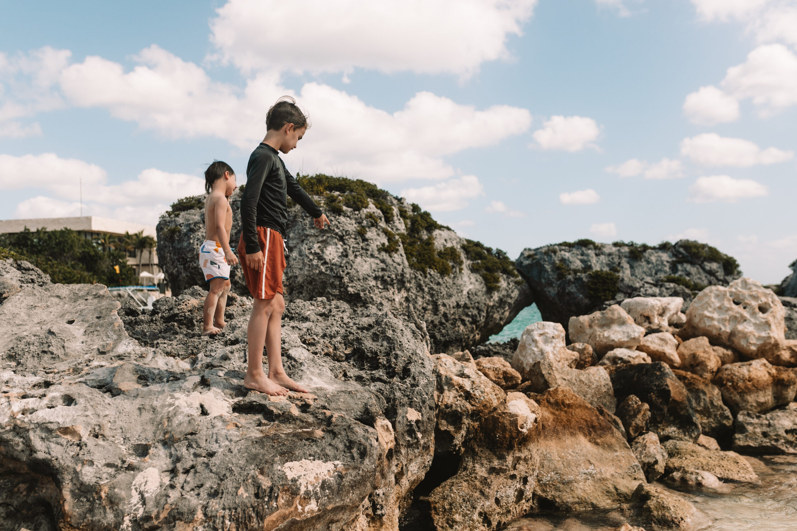 finding seashells during our trip to the riviera maya, mexico #travelwithkids #familytravel #beachtrip #wanderlust