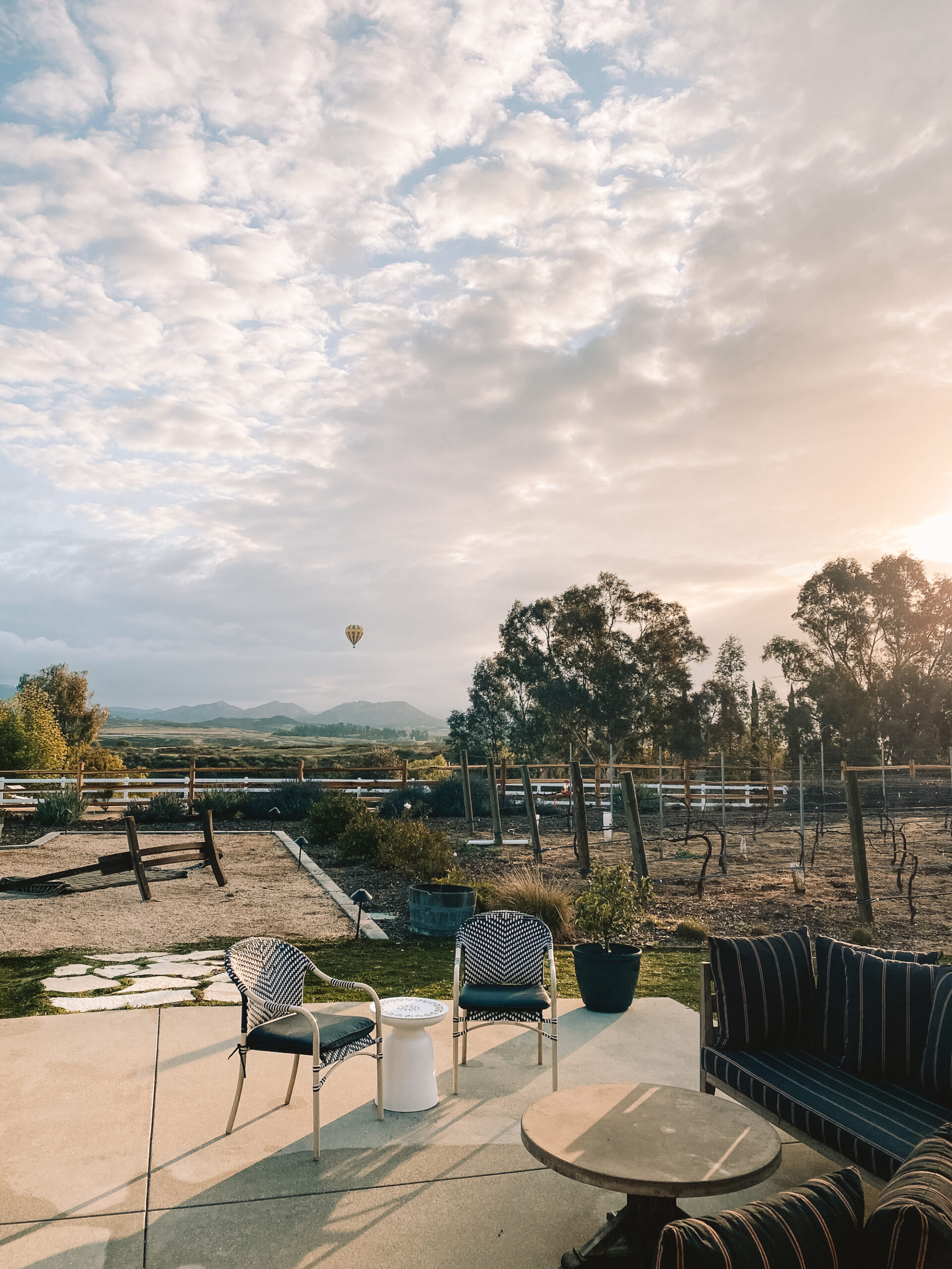 view from our vacation rental patio in temecula, california #thelovedesignedlife #theldltravels 