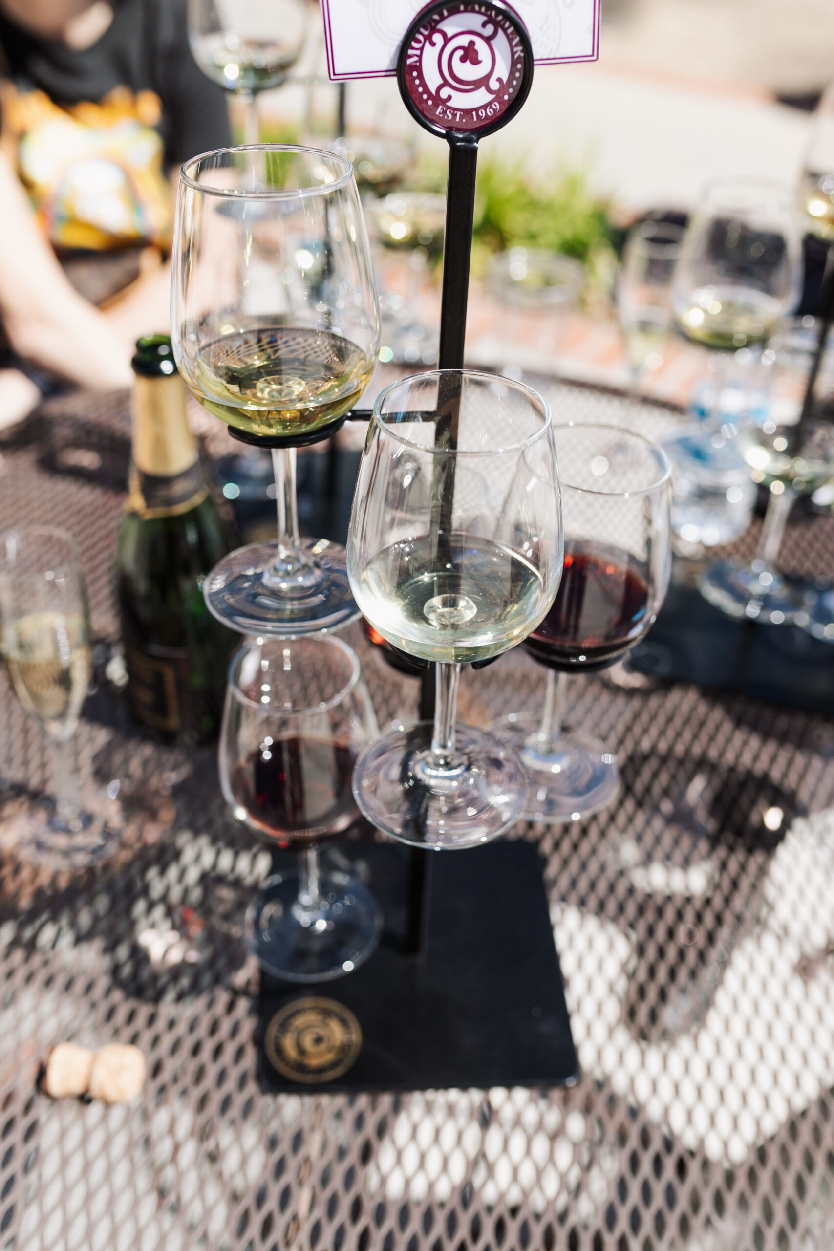 a wine flight pour for one of our tasting stops on our girls' trip to temecula #thelovedesingnedlufe