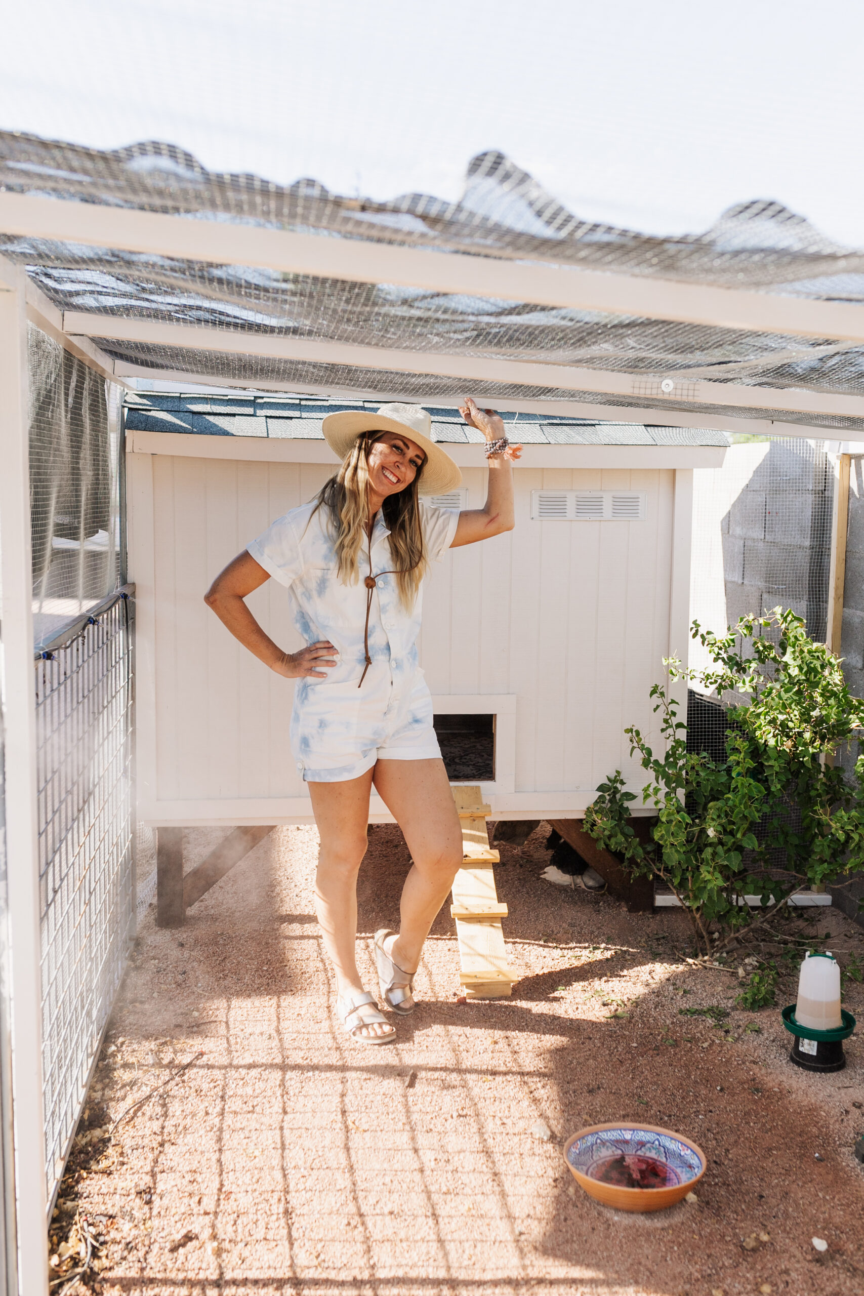 our desert chicken coop and run