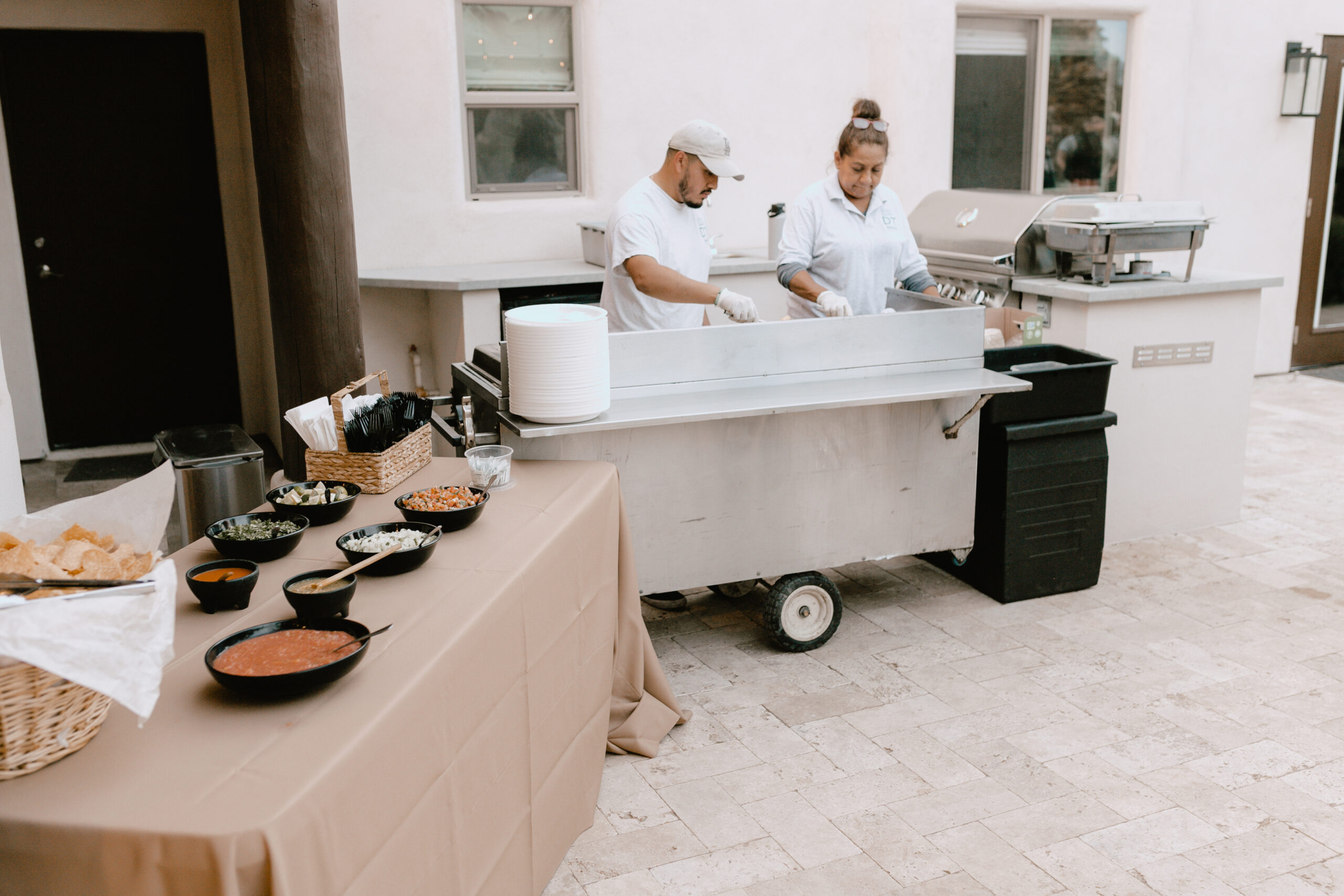 the taco stand set up for this surprise 40th birthday #thelovedesignedlife #tacotuesday