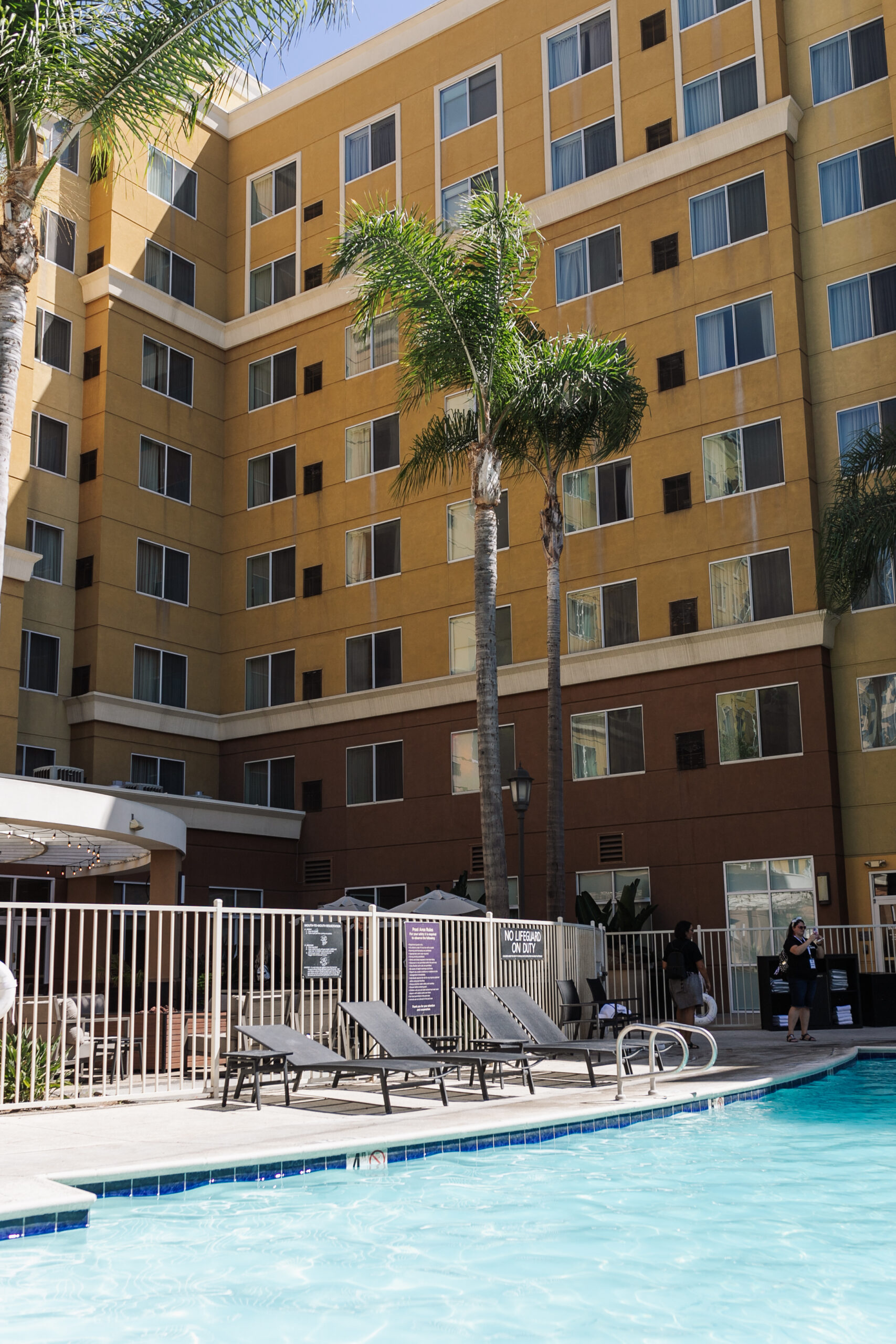 pool area at the Residence Inn Marriott Garden Grove Anaheim