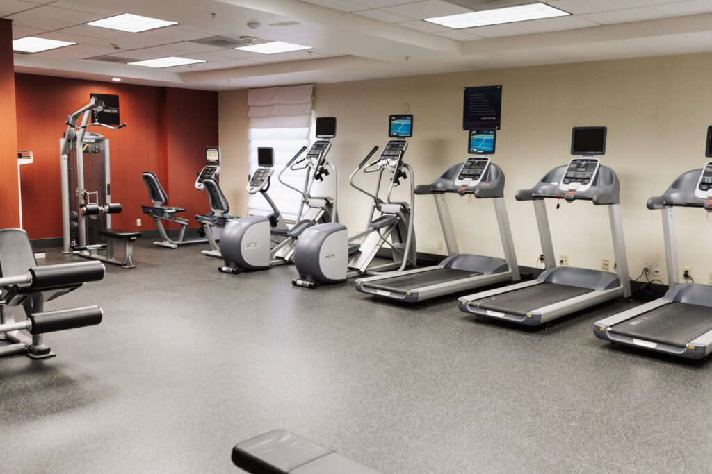 one of the largest and newly renovated fitness areas for area Disneyland hotels