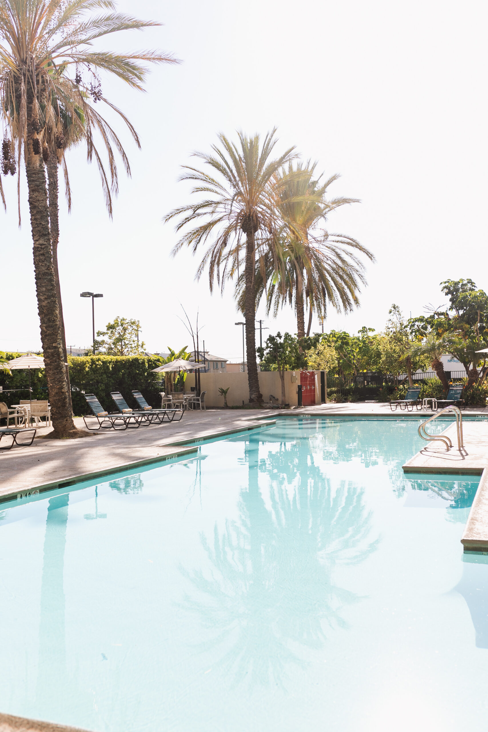 large pool area at the Homewood Suites by Hilton Anaheim Main Gate for your disneyland vacay