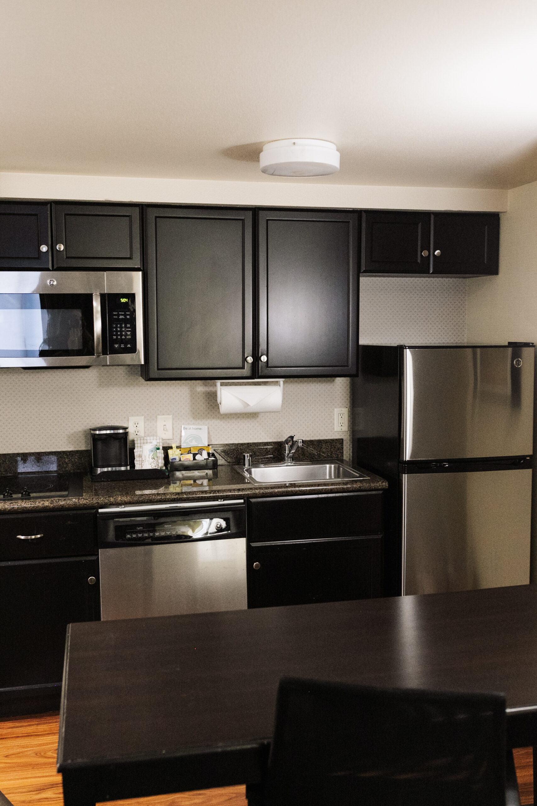 all suites at the Homewood Suites by Hilton include a full kitchen!