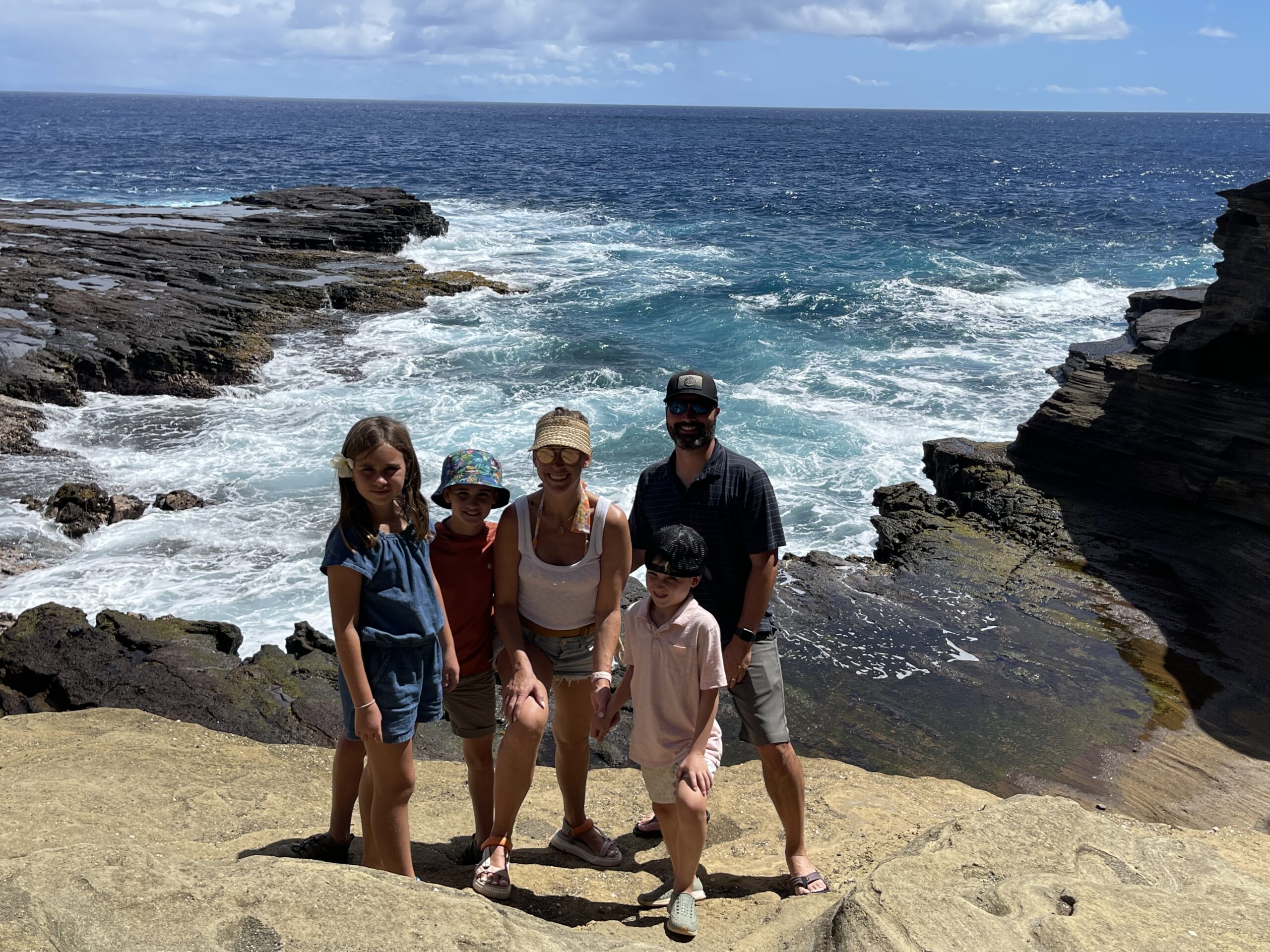 stunning views on the other side of the lava tube!