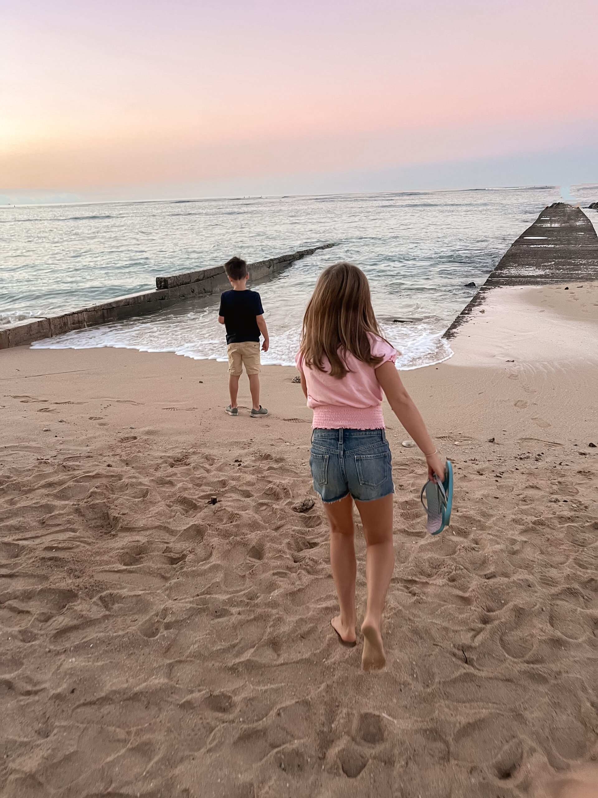 Waikiki Beach at sunrise in Oahu, Hawaii where morning runs were magical!