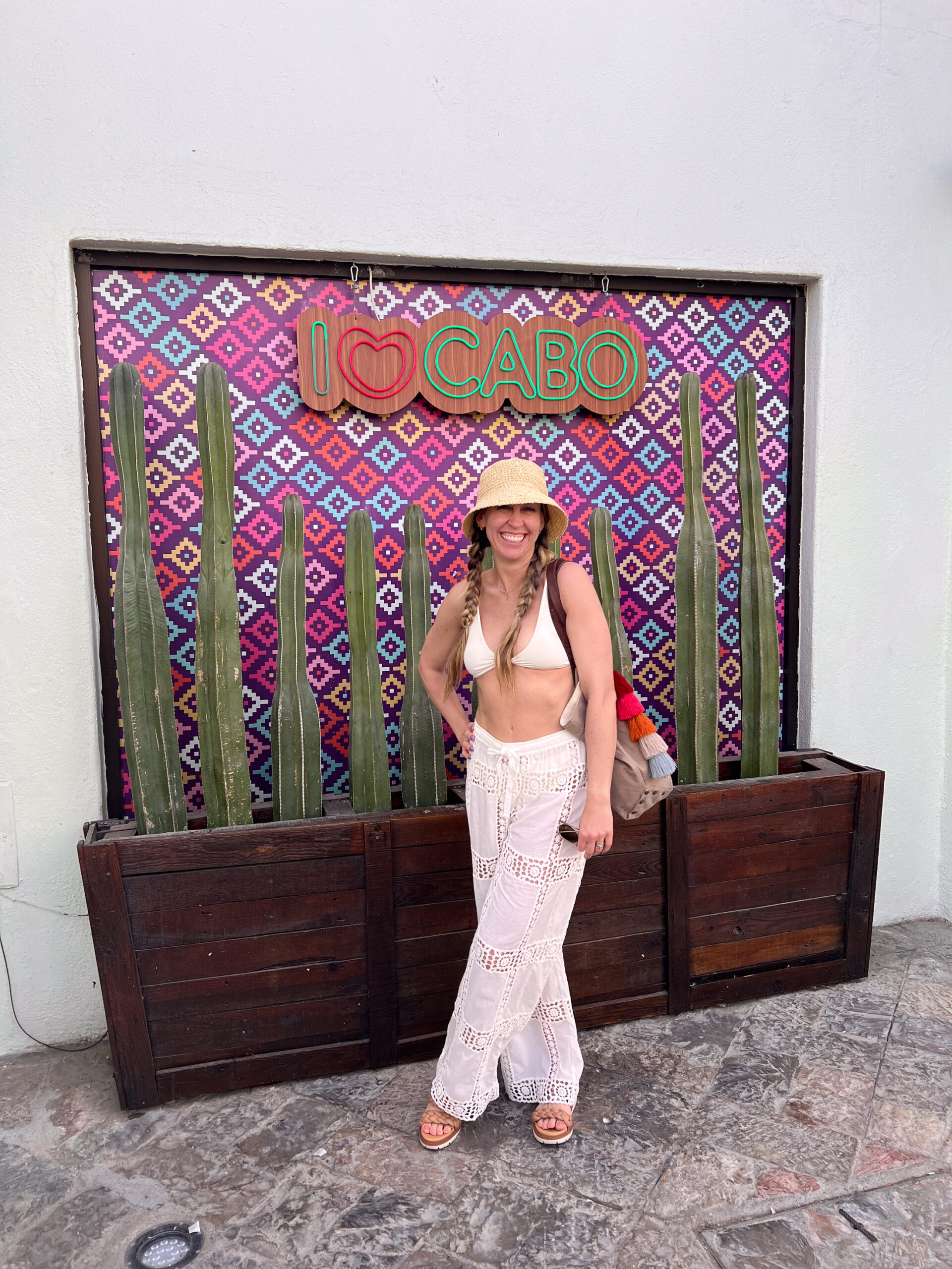 walking around and exploring colorful cabo