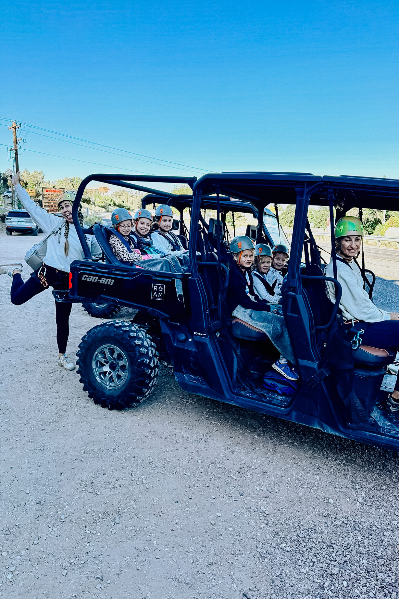 our UTV ride to the ladder slot canyon