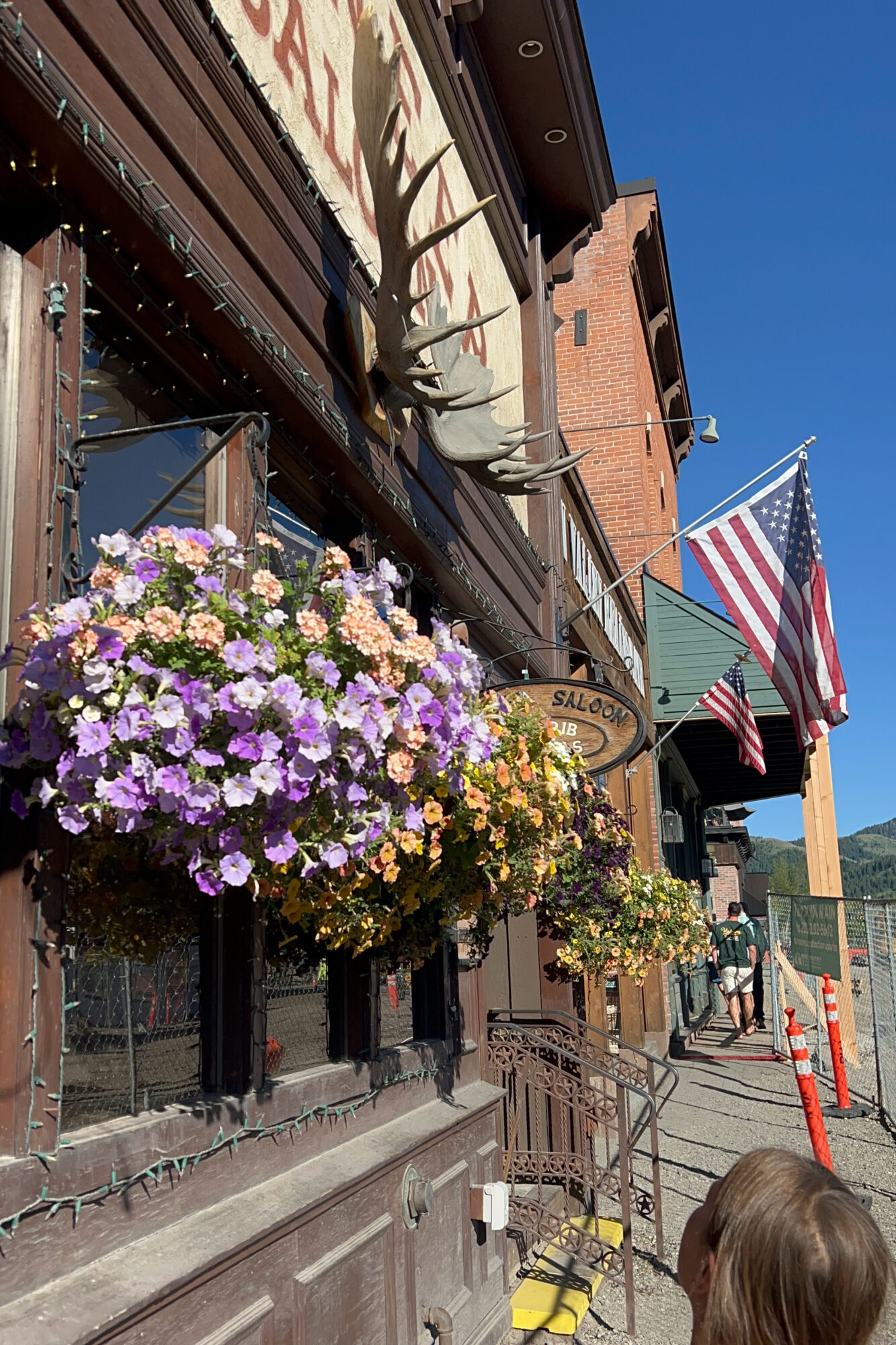 outside of the pioneer saloon in ketchum, idaho