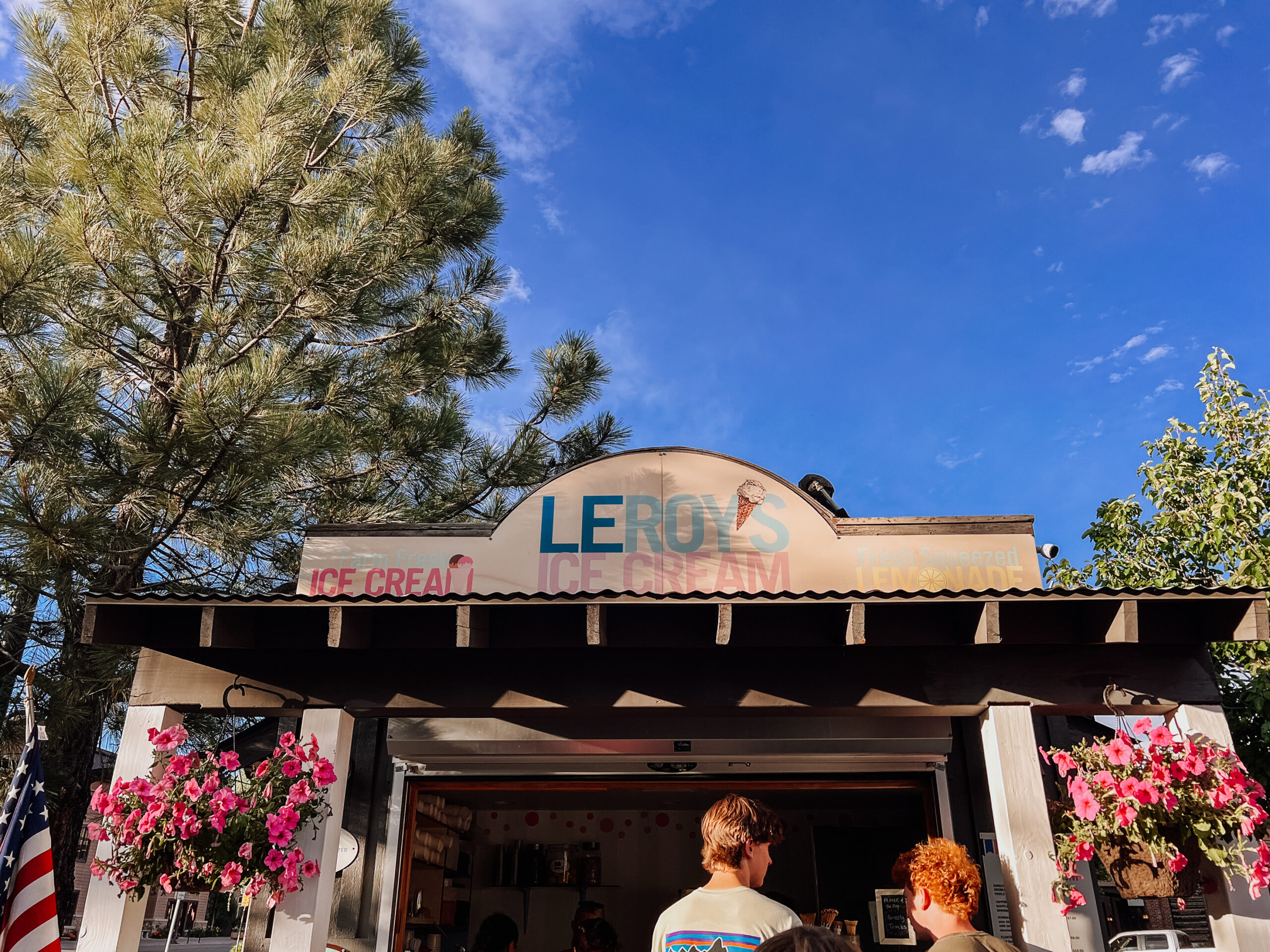 leroy's icecram for a treat in ketchum