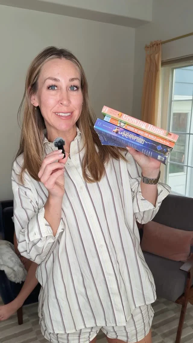 she’s a tough critic, you guys. 📚🐛 #SimonKidsCrew 

called in my little book worm to review these summer middle reader books from @simonkids get ready for summer reading with us and her expert, honest opinion. 

Growing Home will be on shelves 5/27 
Future Me Saves the World (And Ruins My Life) 6/3
Incorruptibles 6/10

#bookwork #kidsbooks #newkidsbooks #arcs